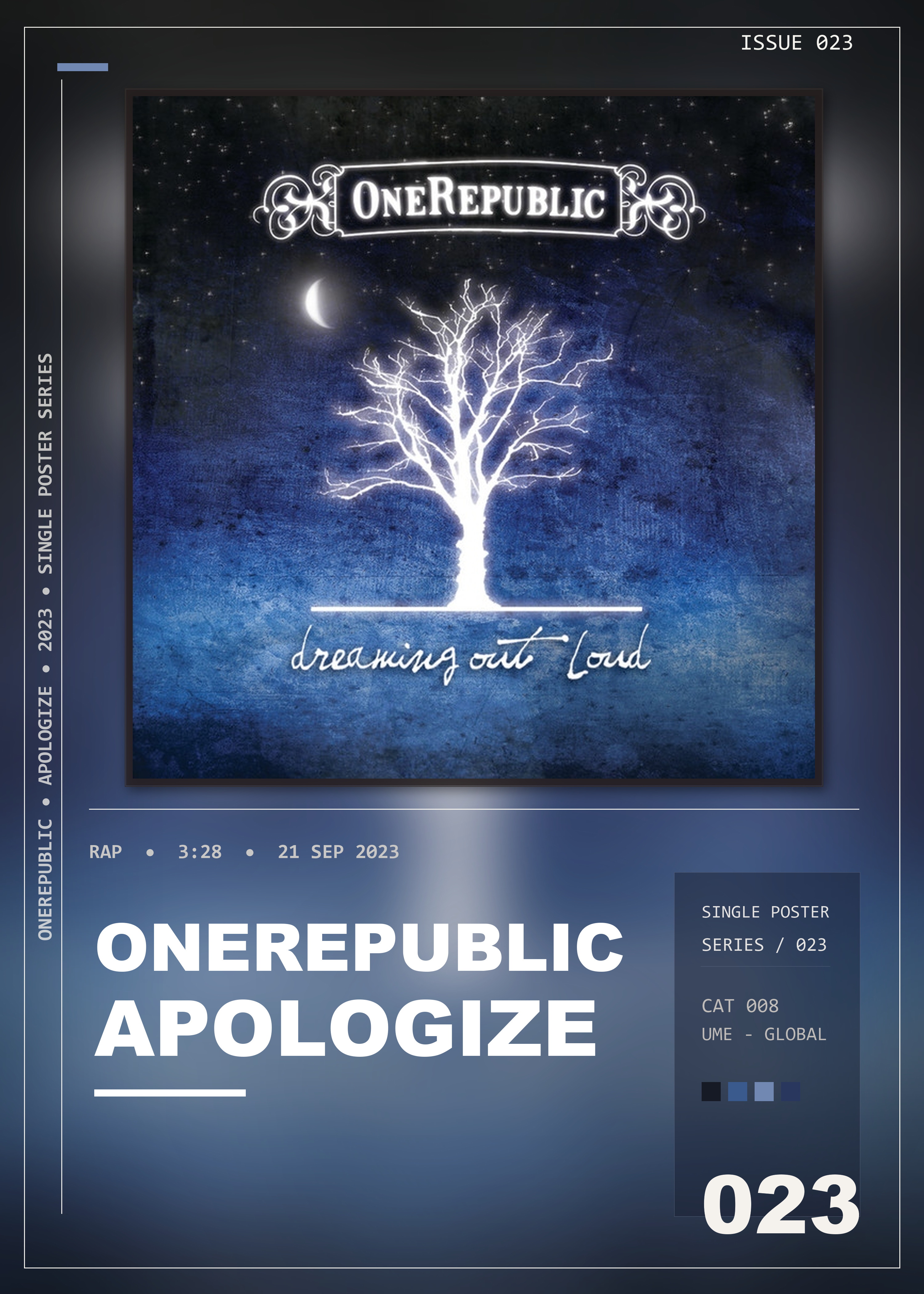 Music poster: OneRepublic - Apologize