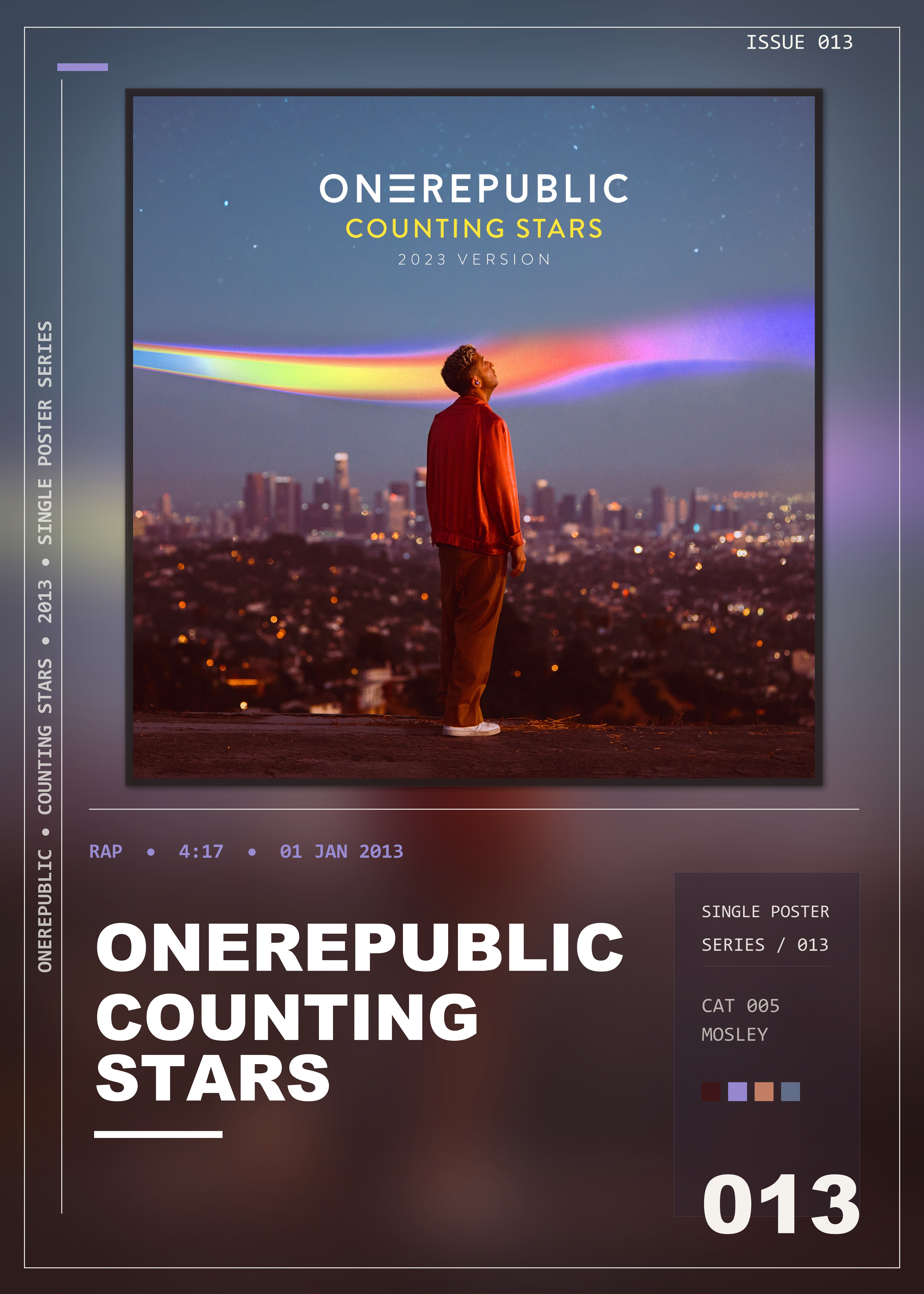 Music poster: OneRepublic - Counting Stars