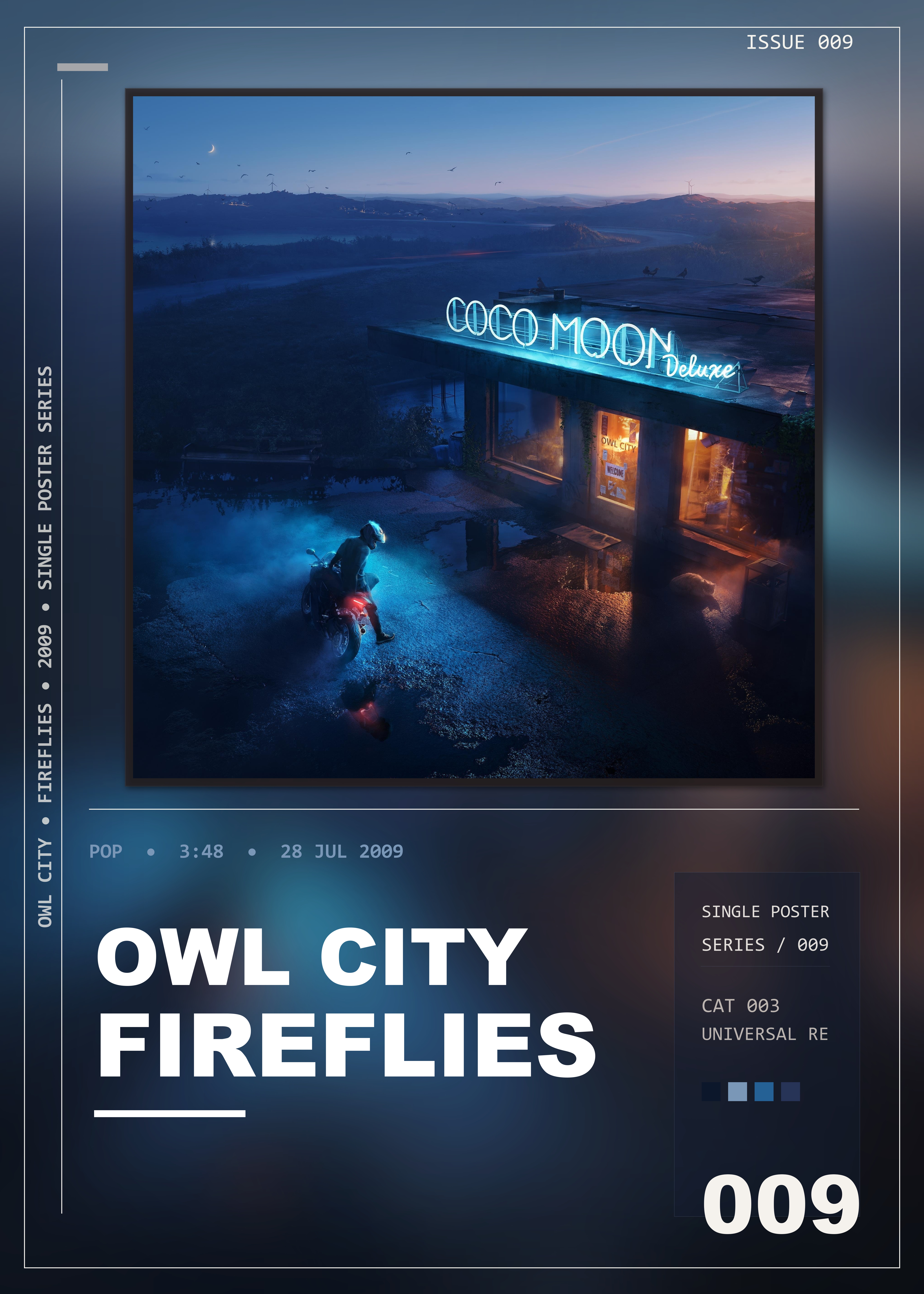 Music poster: Owl City - Fireflies