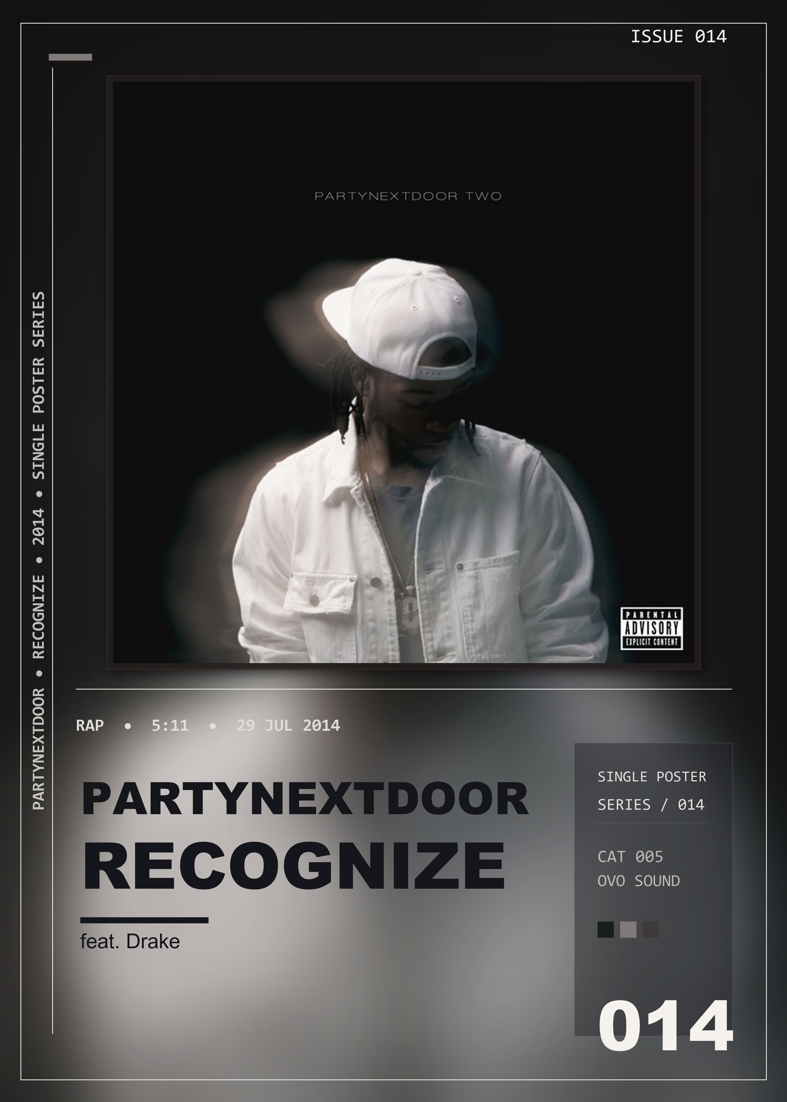Music poster: PARTYNEXTDOOR - Recognize feat Drake
