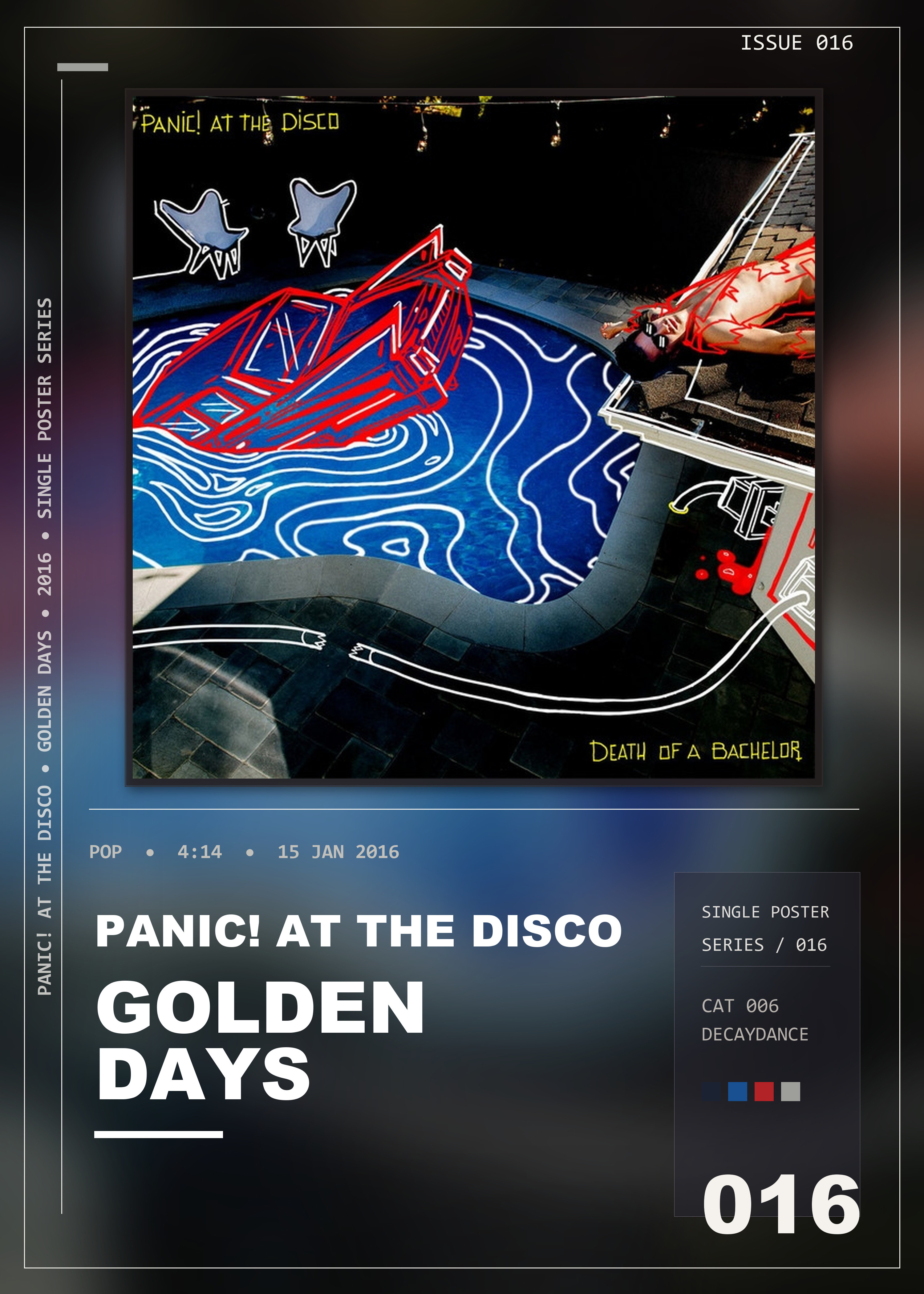 Music poster: Panic At The Disco - Golden Days