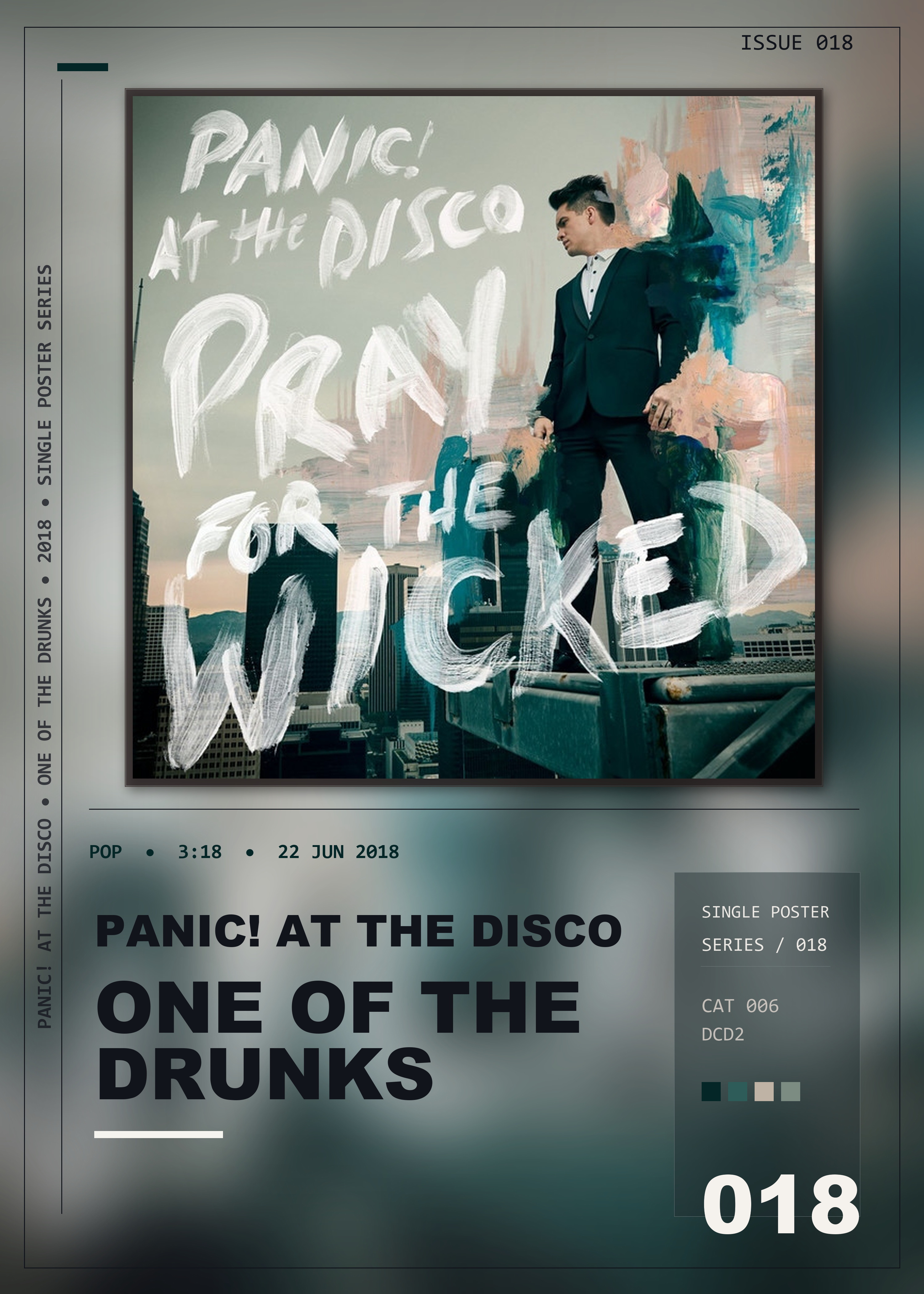 Music poster: Panic At The Disco - One Of The Drunks
