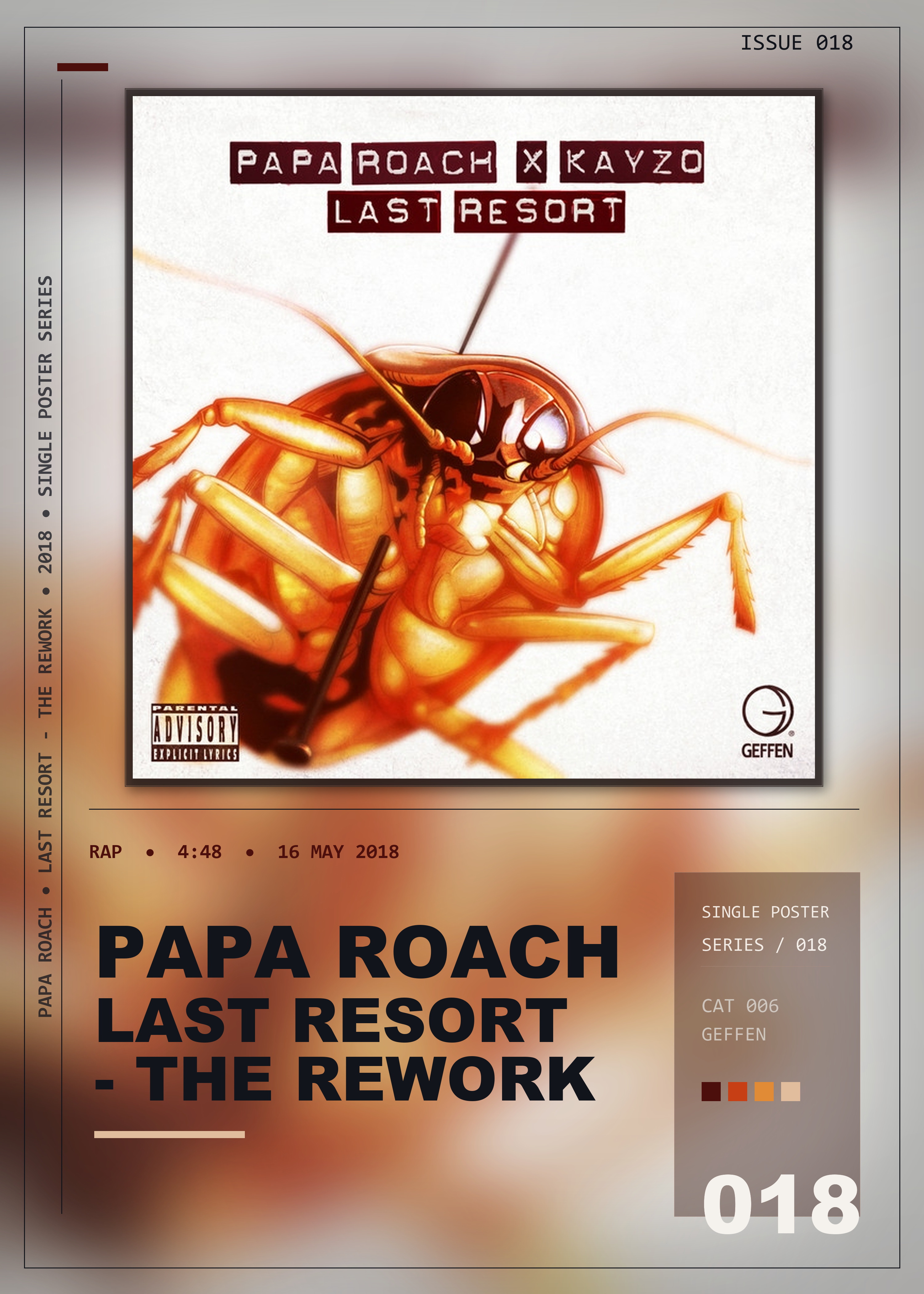 Music poster: Papa Roach - Last Resort - The Rework