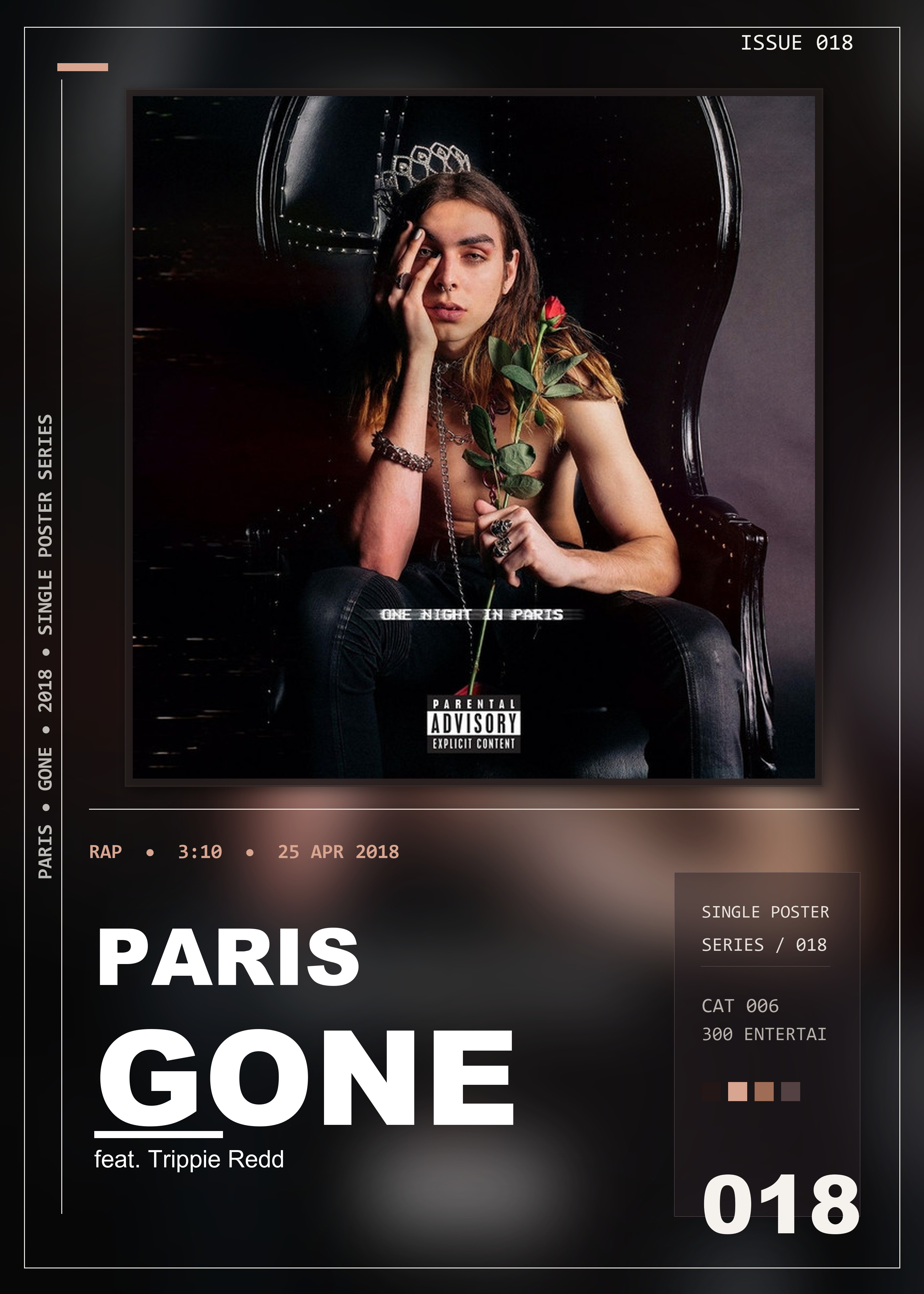 Music poster: Paris - GONE feat Trippie Redd