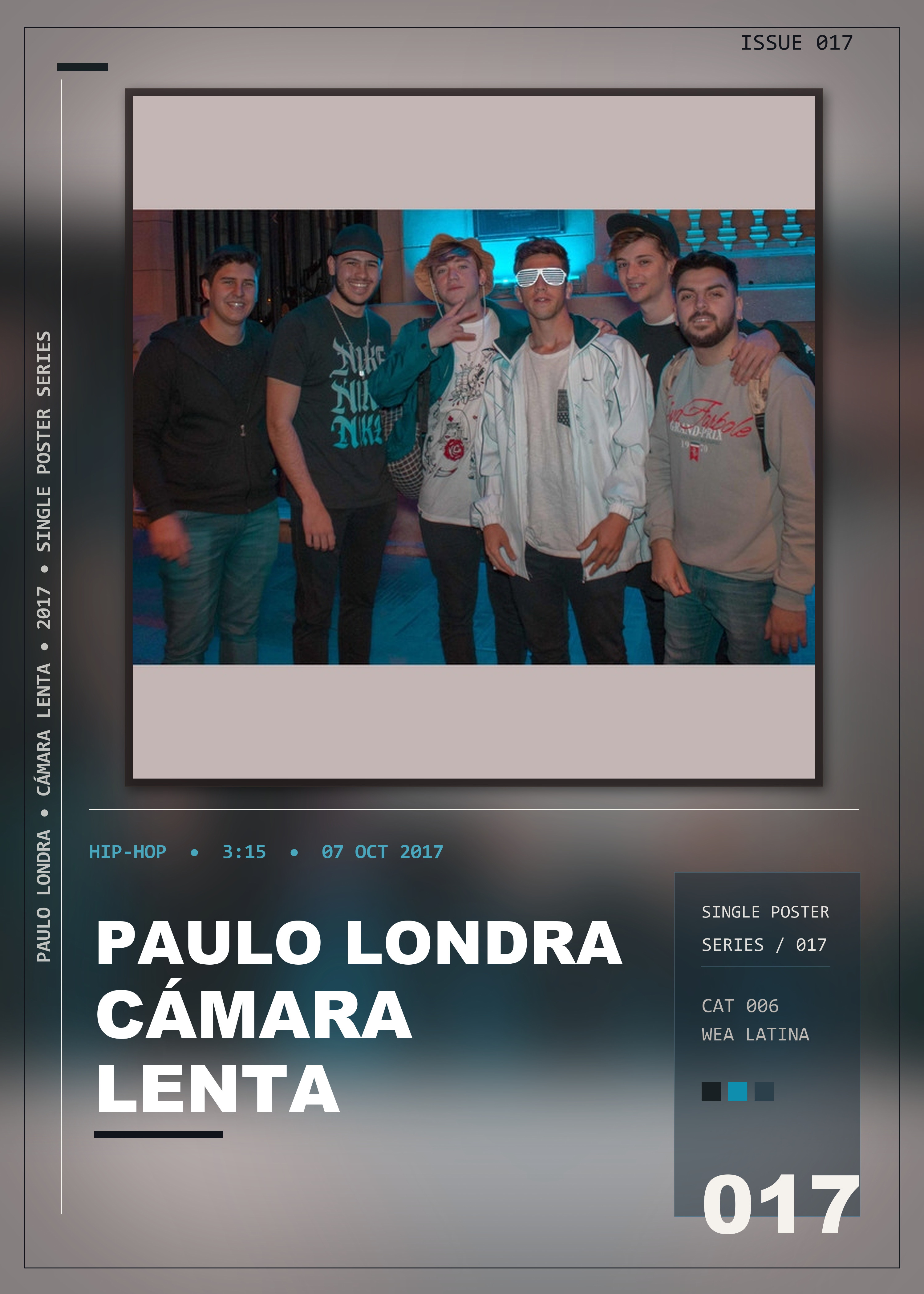 Music poster: Paulo Londra - Cámara Lenta
