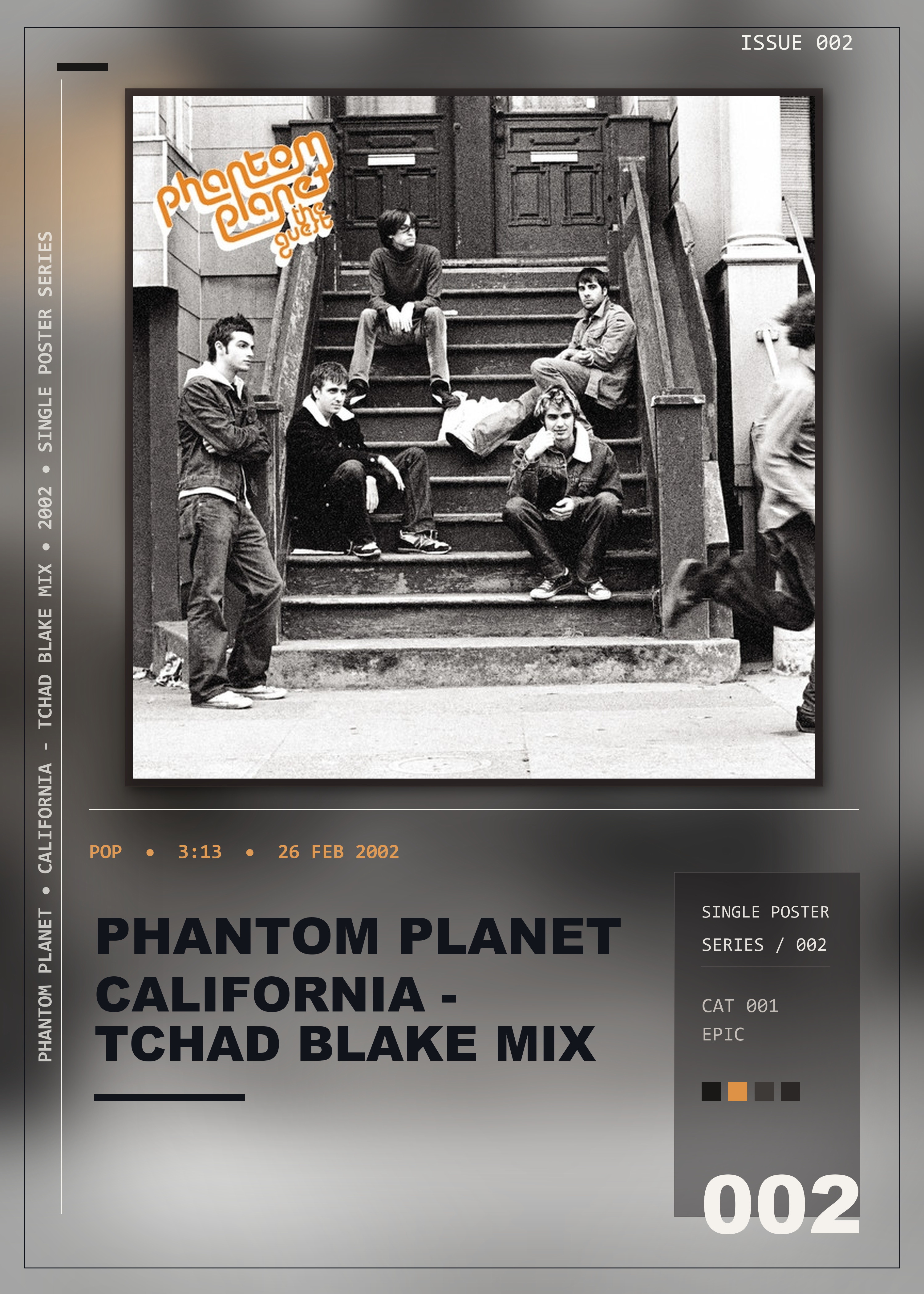 Music poster: Phantom Planet - California - Tchad Blake Mix