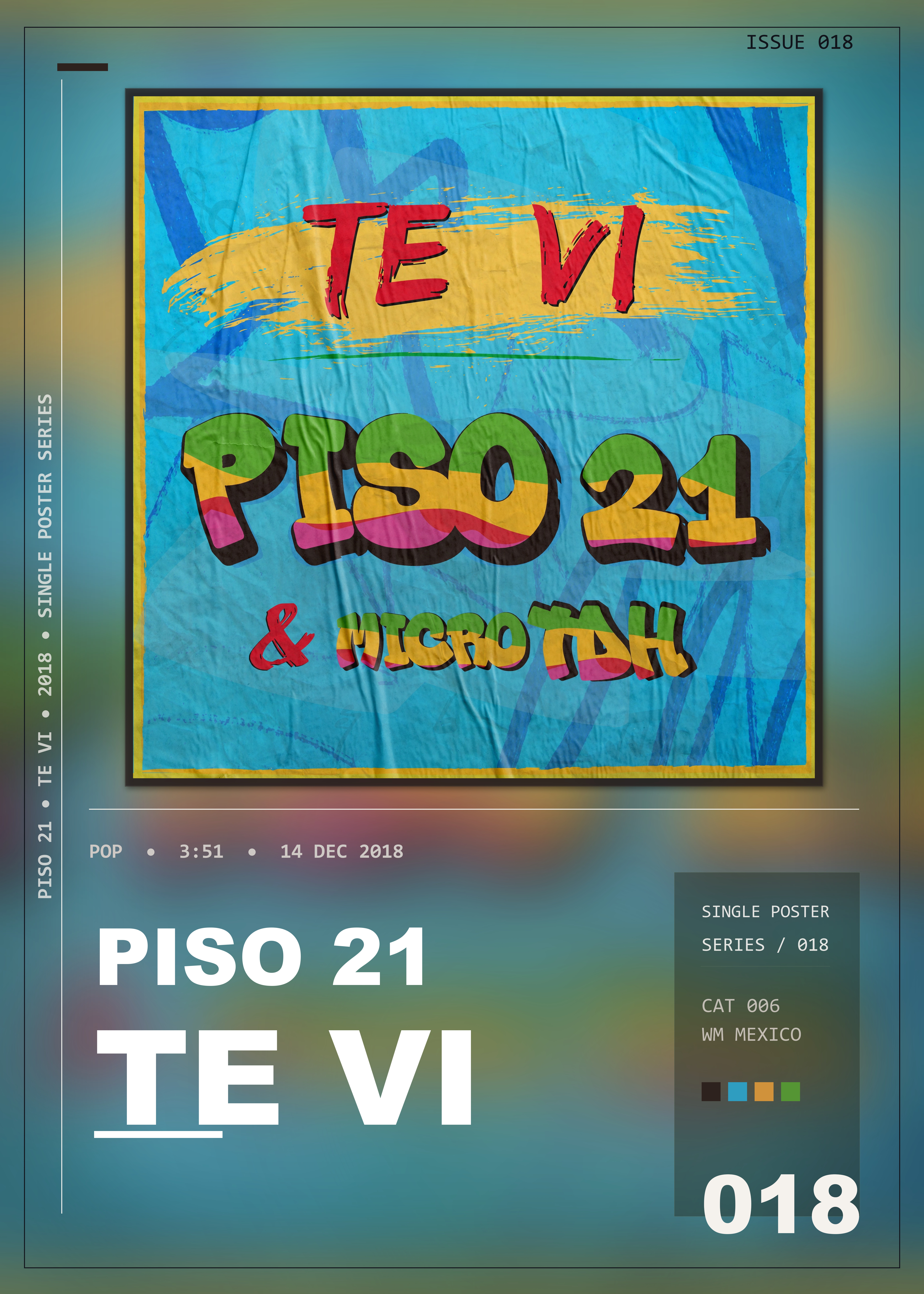 Music poster: Piso 21 - Te Vi