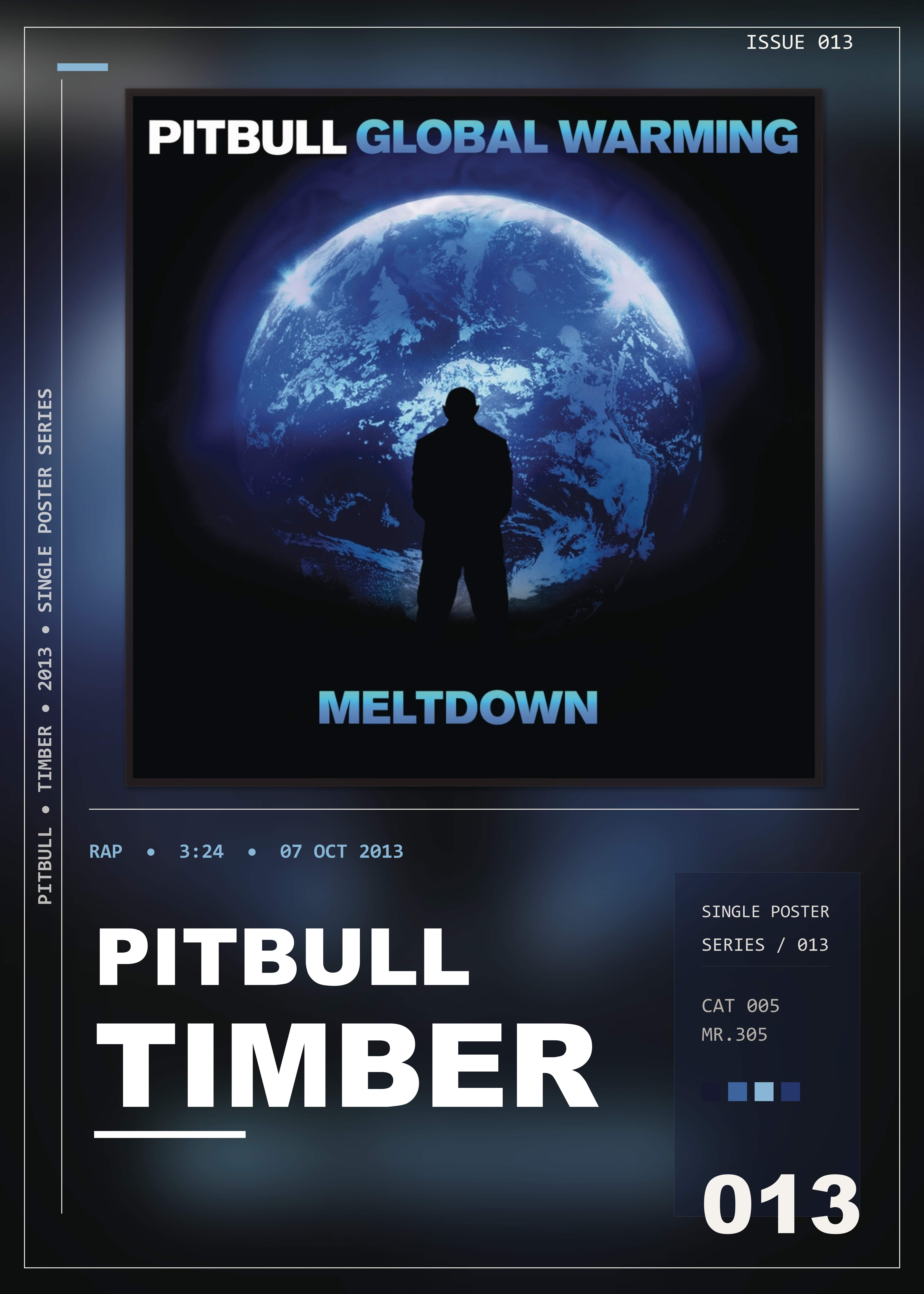 Music poster: Pitbull - Timber