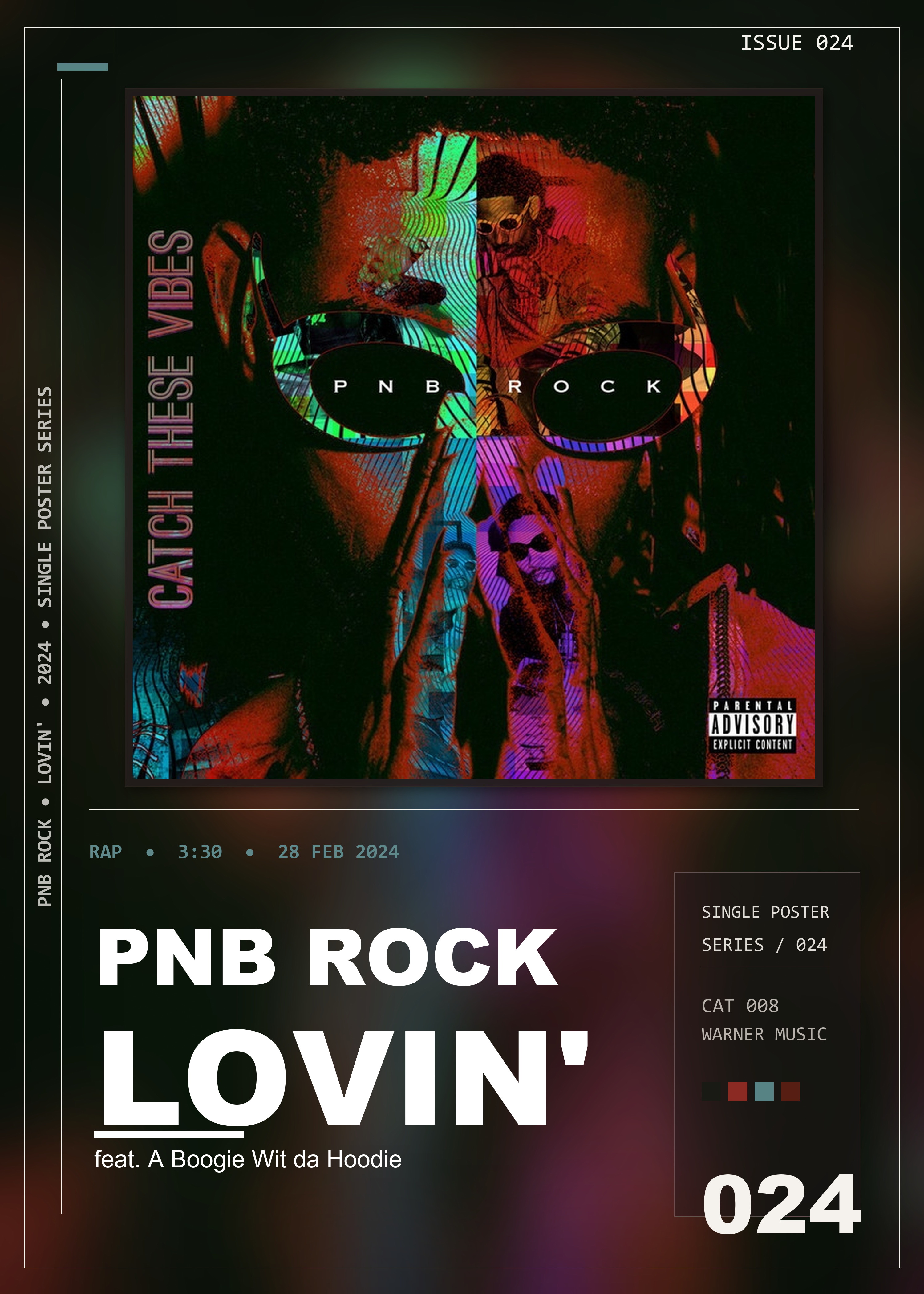 Music poster: PnB Rock - Lovin feat A Boogie Wit da Hoodie