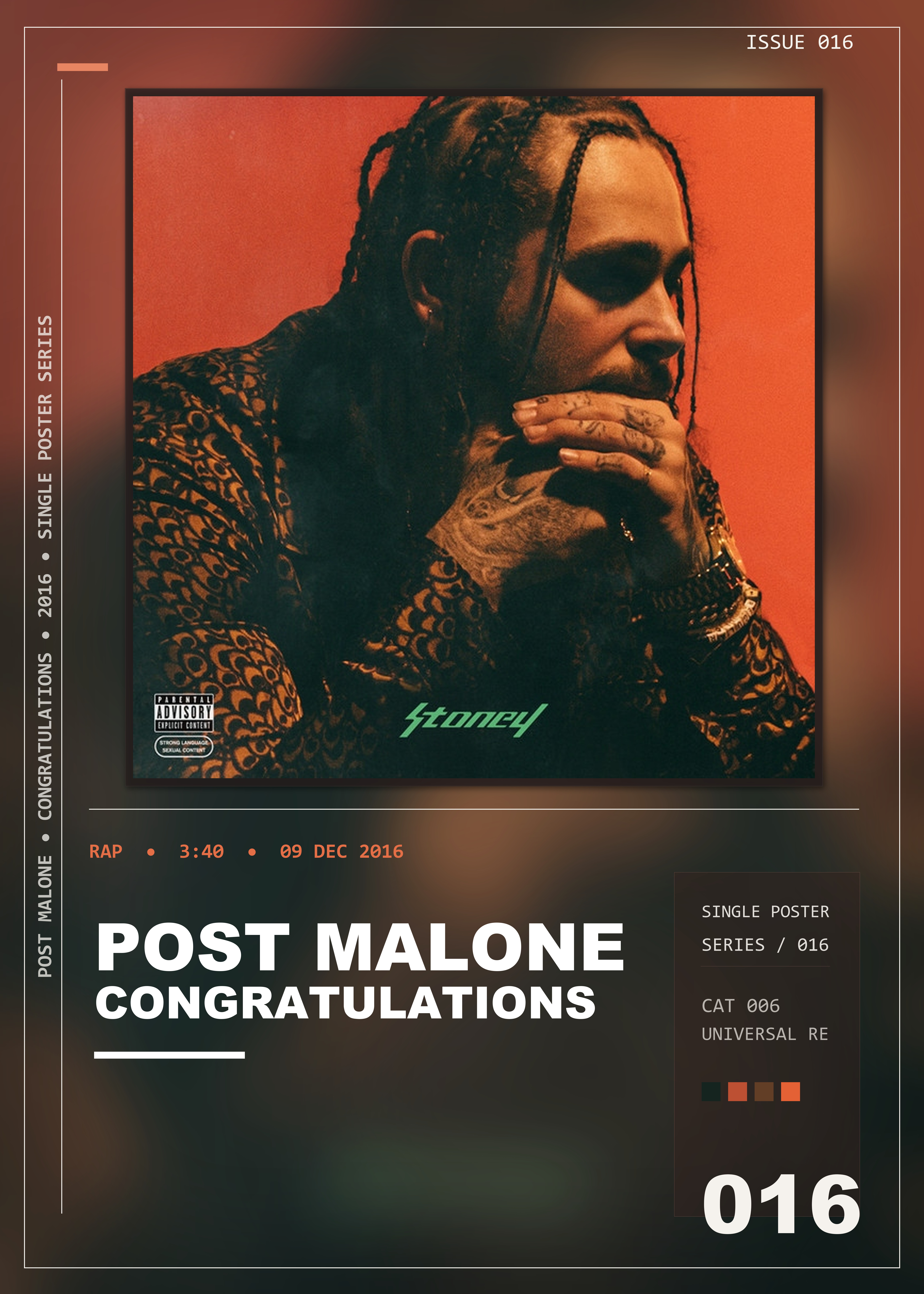 Music poster: Post Malone - Congratulations