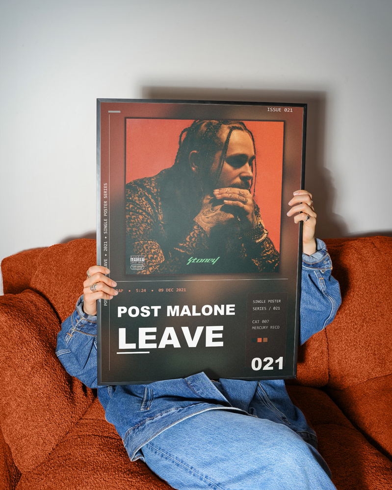 Music poster: Post Malone - Leave