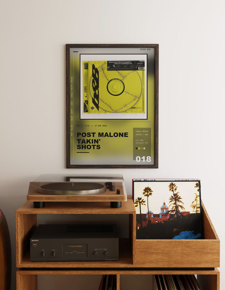 Music poster: Post Malone - Takin Shots