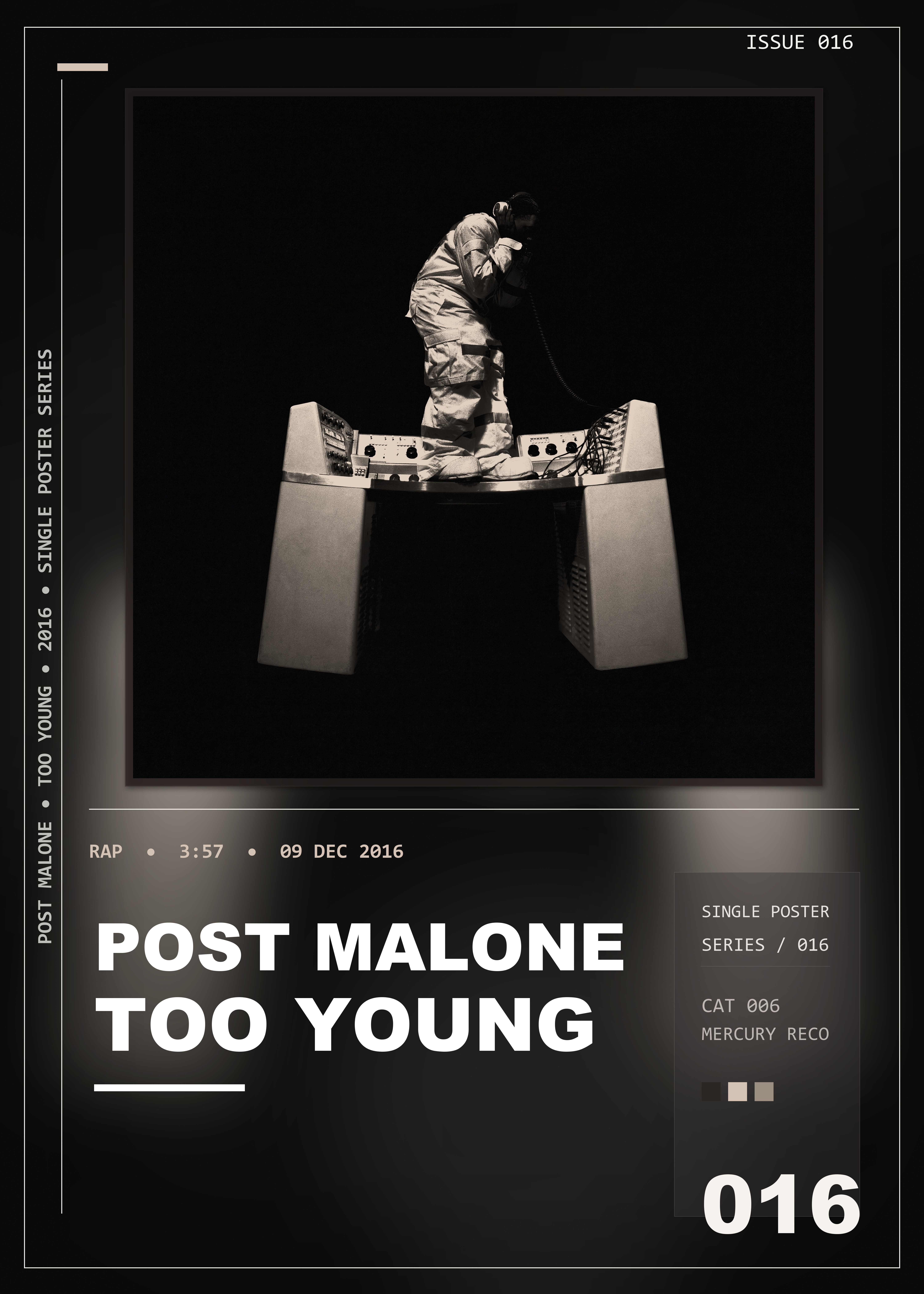 Music poster: Post Malone - Too Young