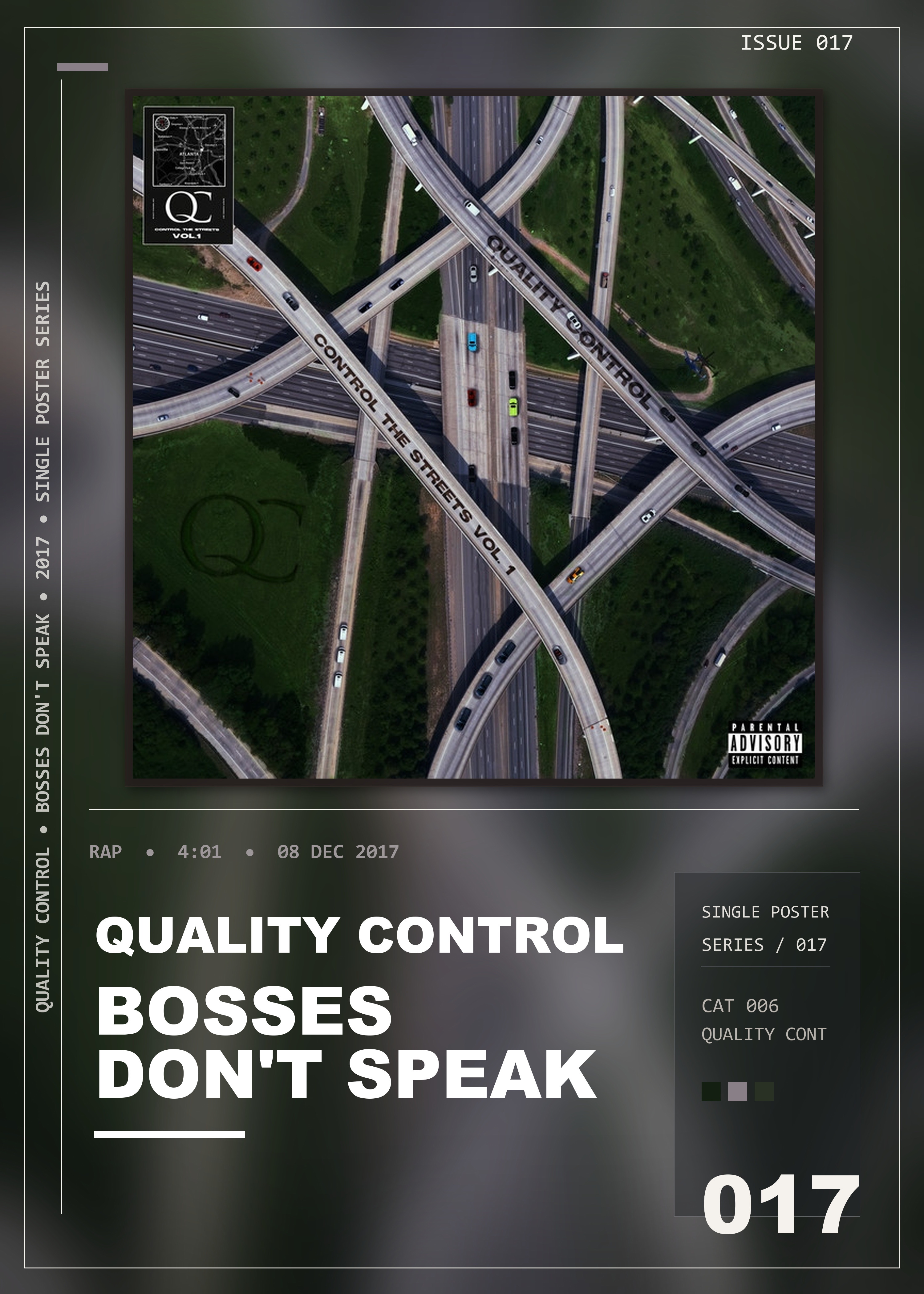 Music poster: Quality Control - Bosses Dont Speak
