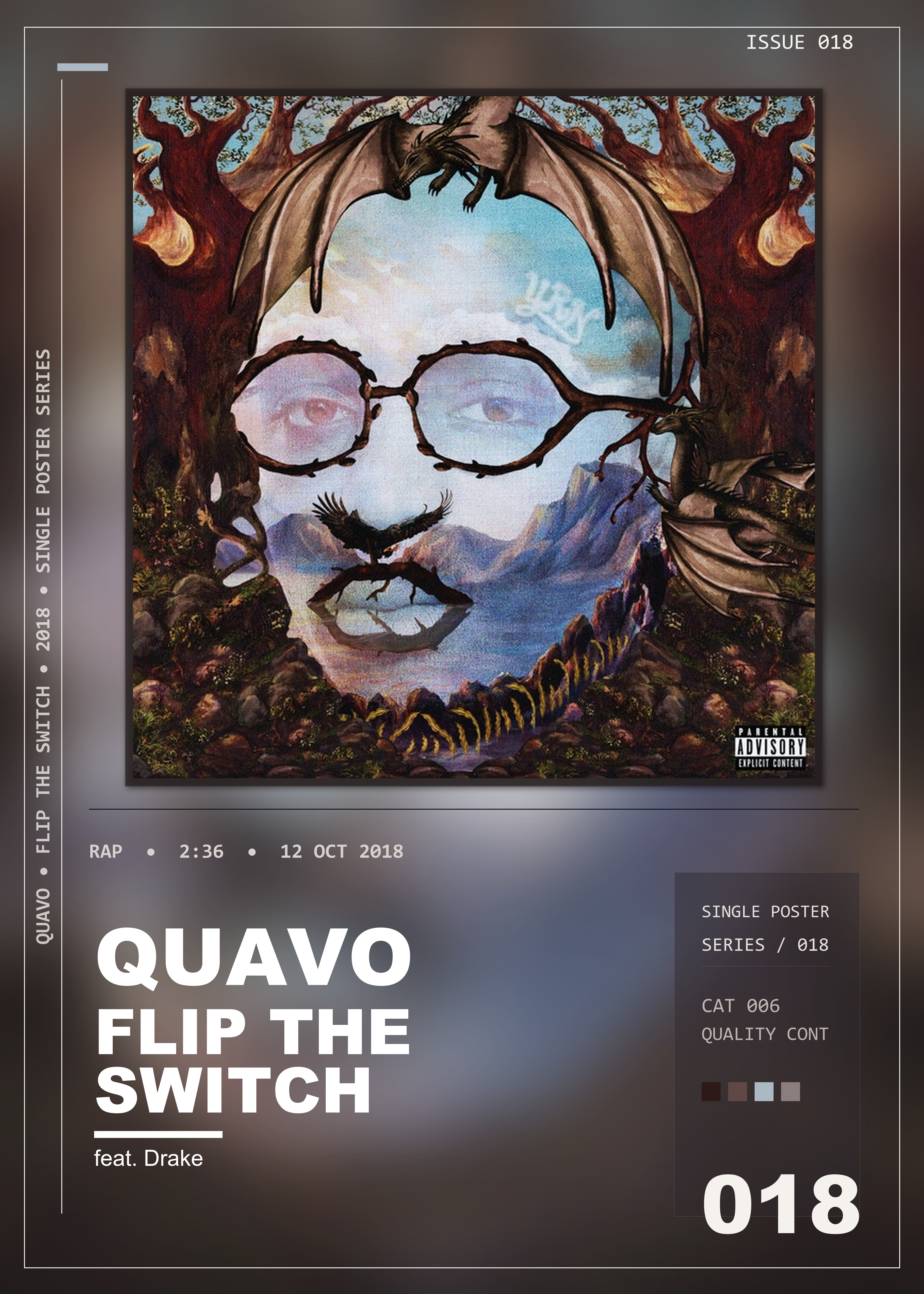 Music poster: Quavo - FLIP THE SWITCH feat Drake