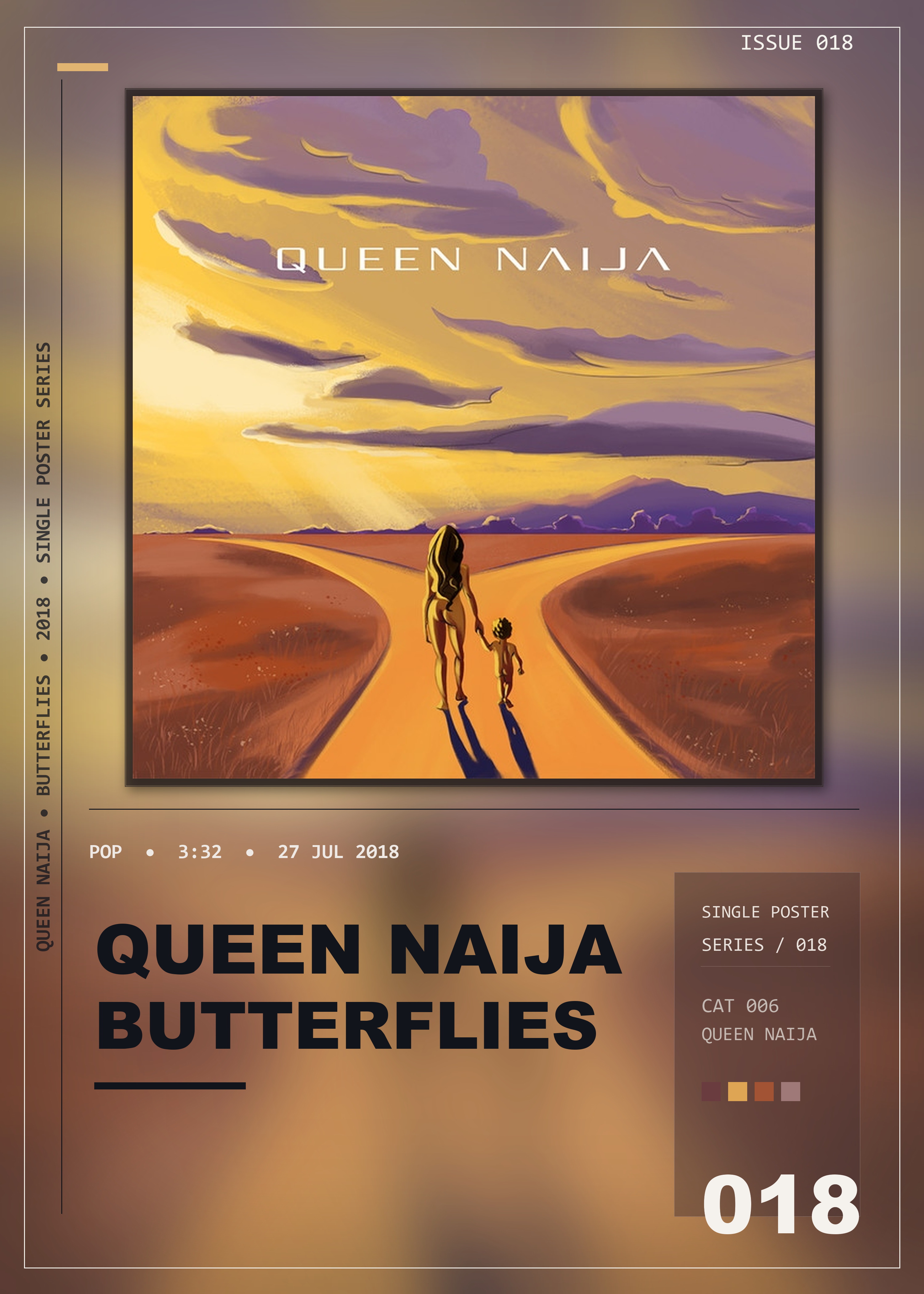 Music poster: Queen Naija - Butterflies