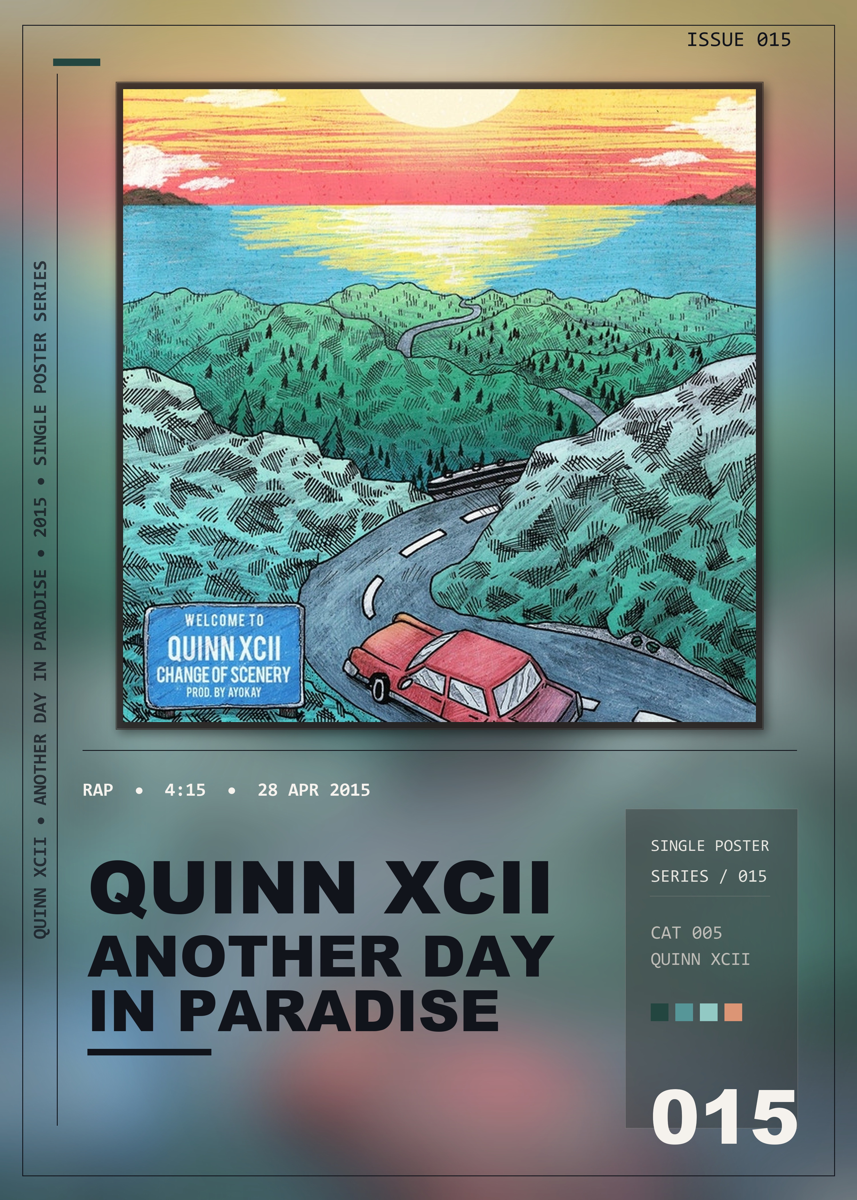 Music poster: Quinn XCII - Another Day in Paradise