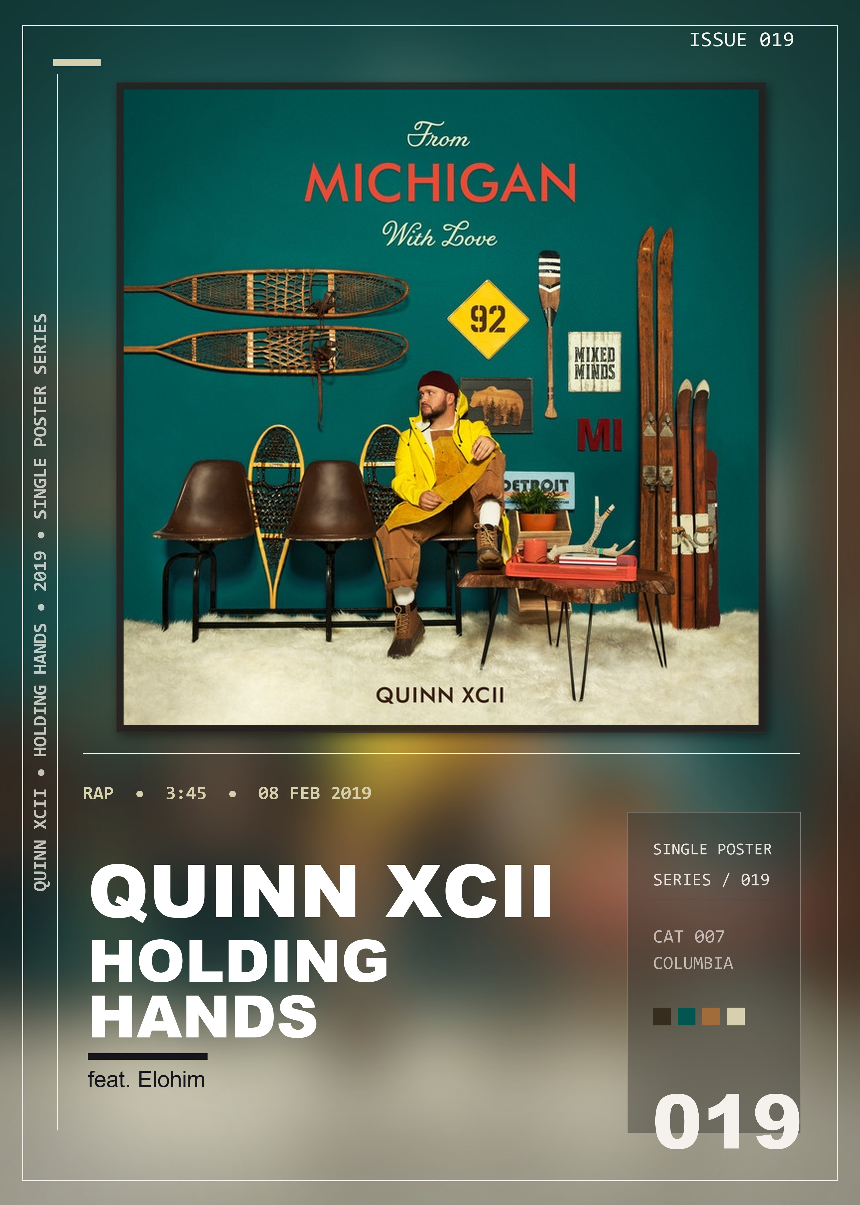 Music poster: Quinn XCII - Holding Hands feat Elohim