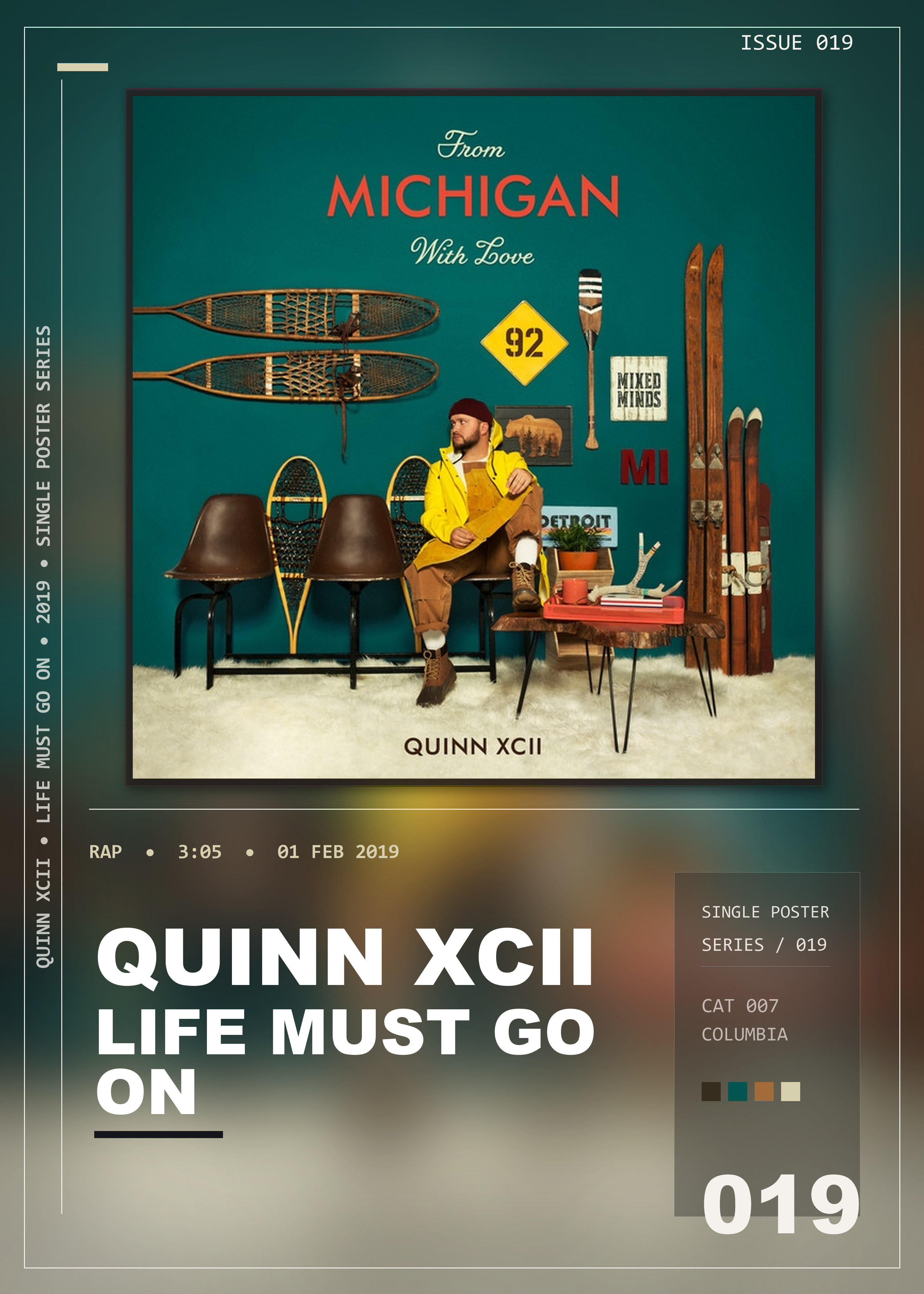 Music poster: Quinn XCII - Life Must Go On
