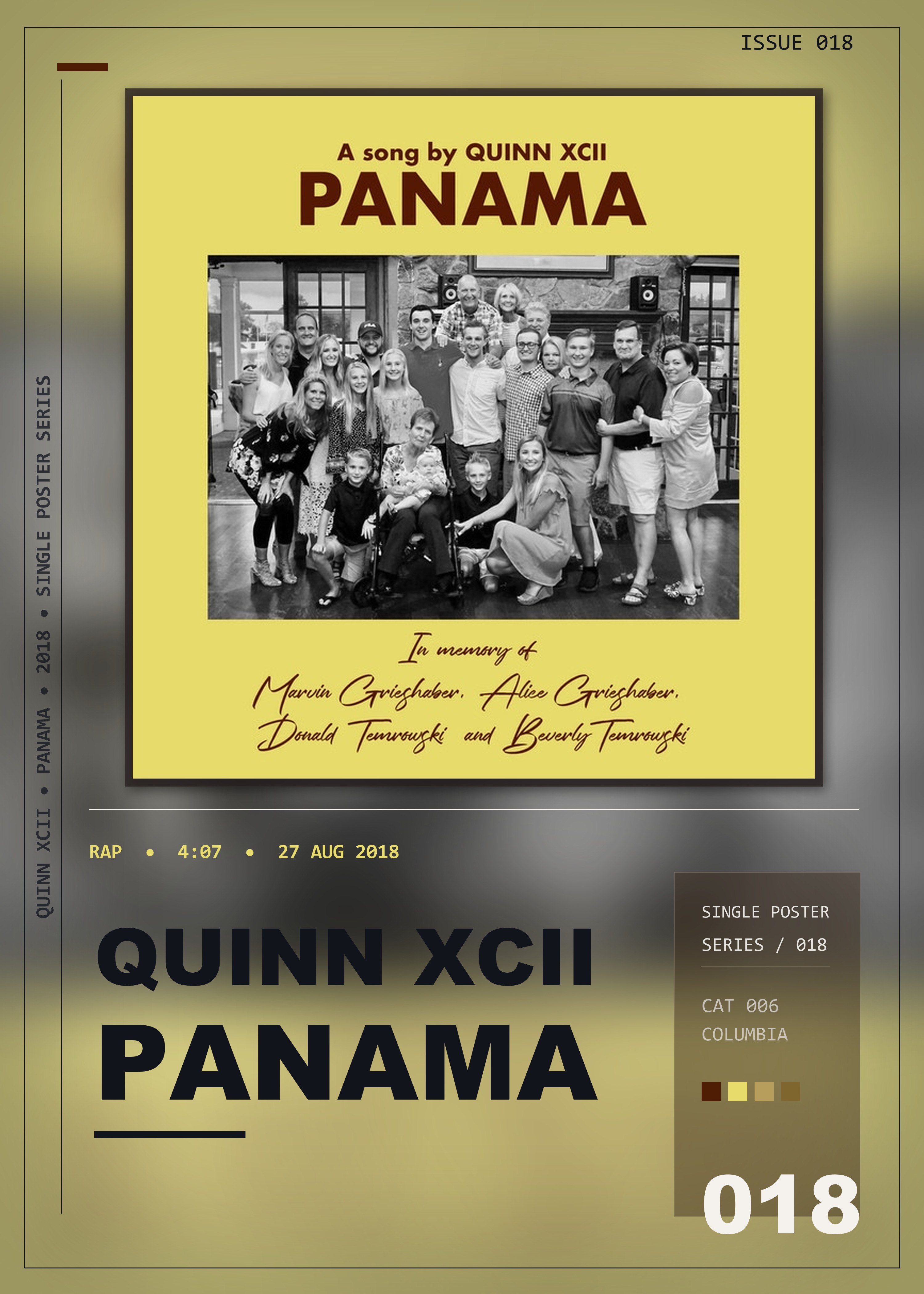 Music poster: Quinn XCII - Panama