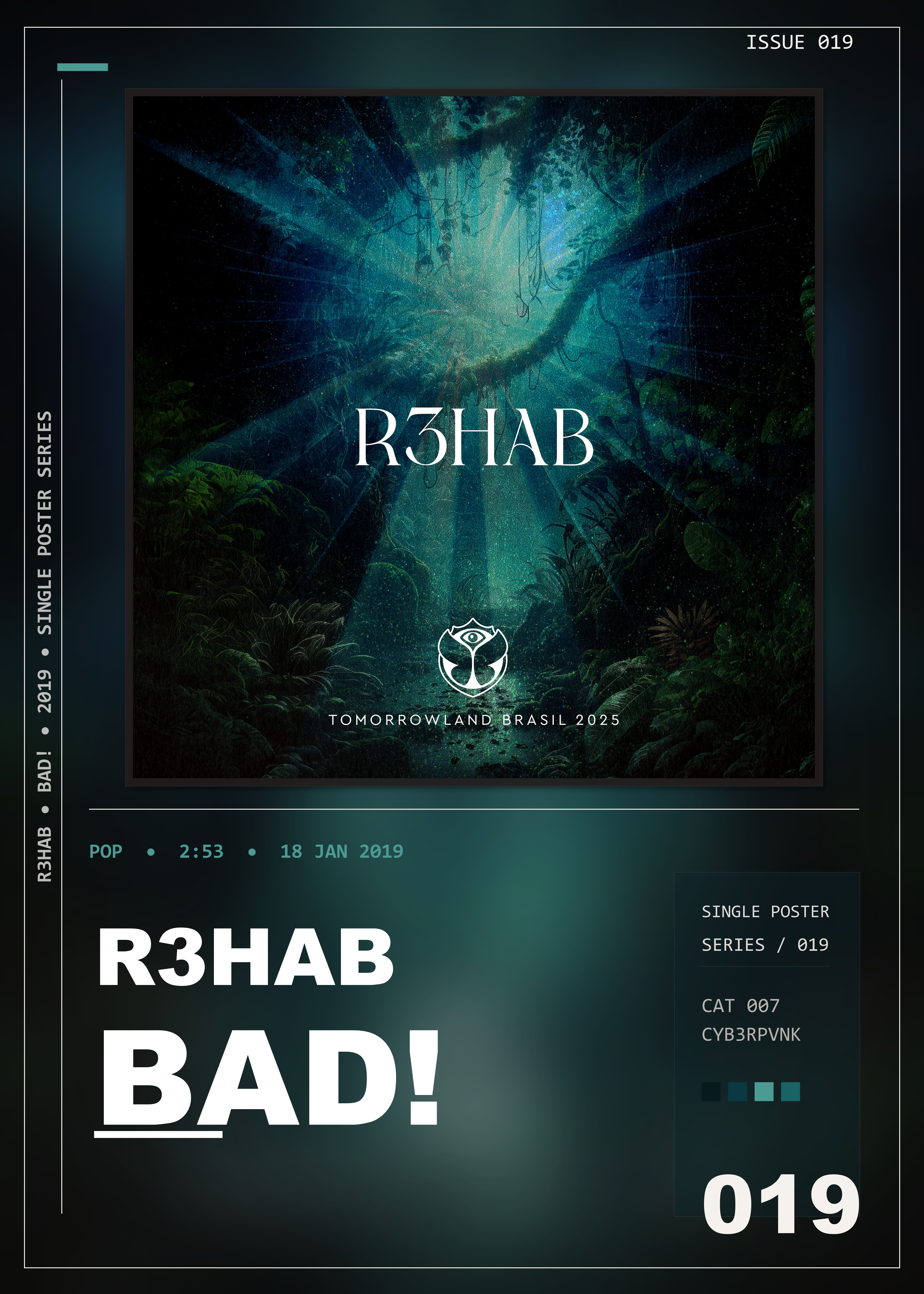 Music poster: R3HAB - BAD