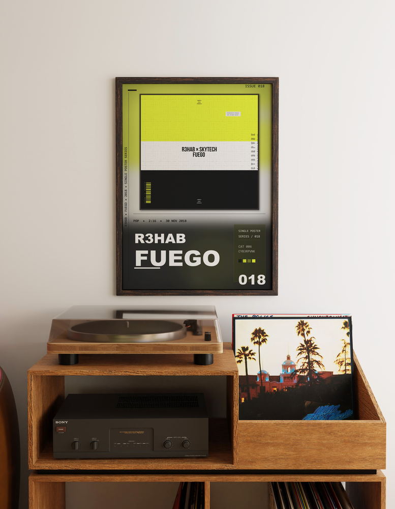 Music poster: R3HAB - Fuego