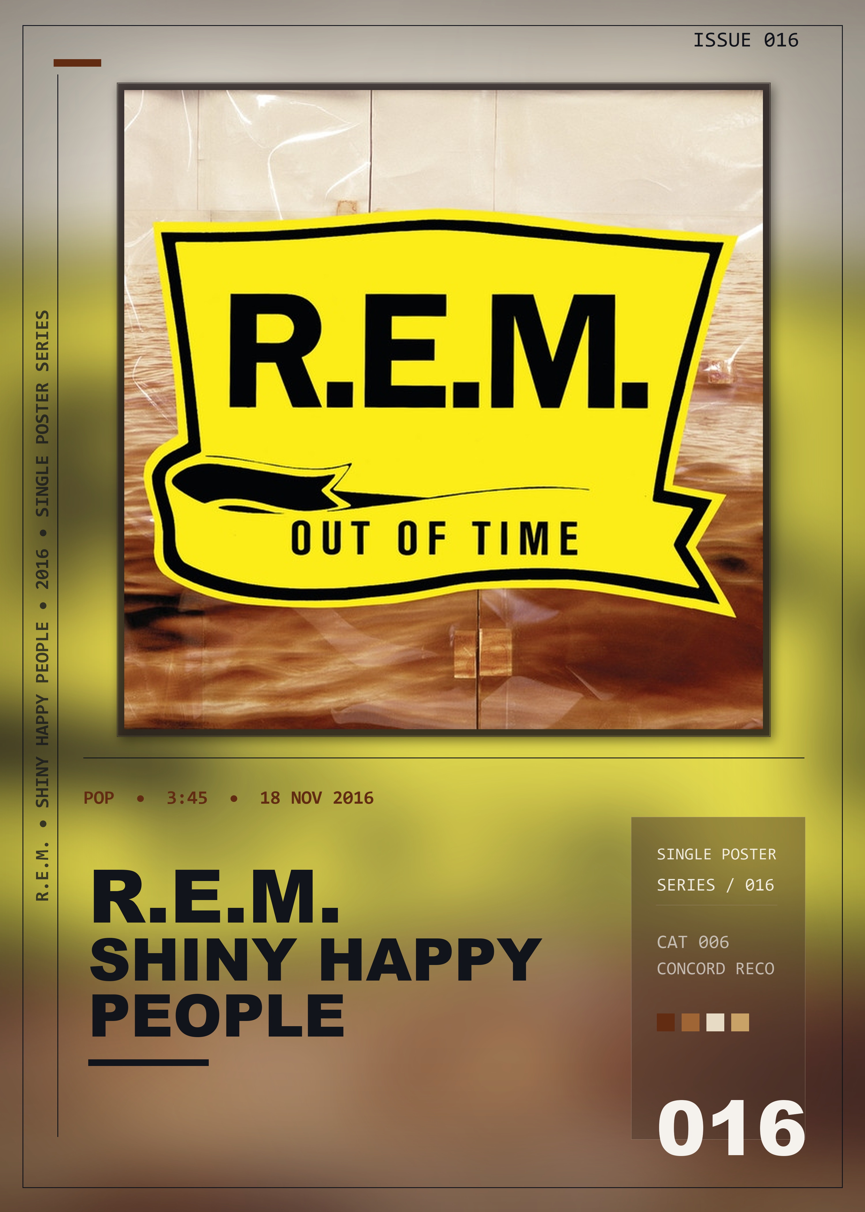 Music poster: REM - Shiny Happy People