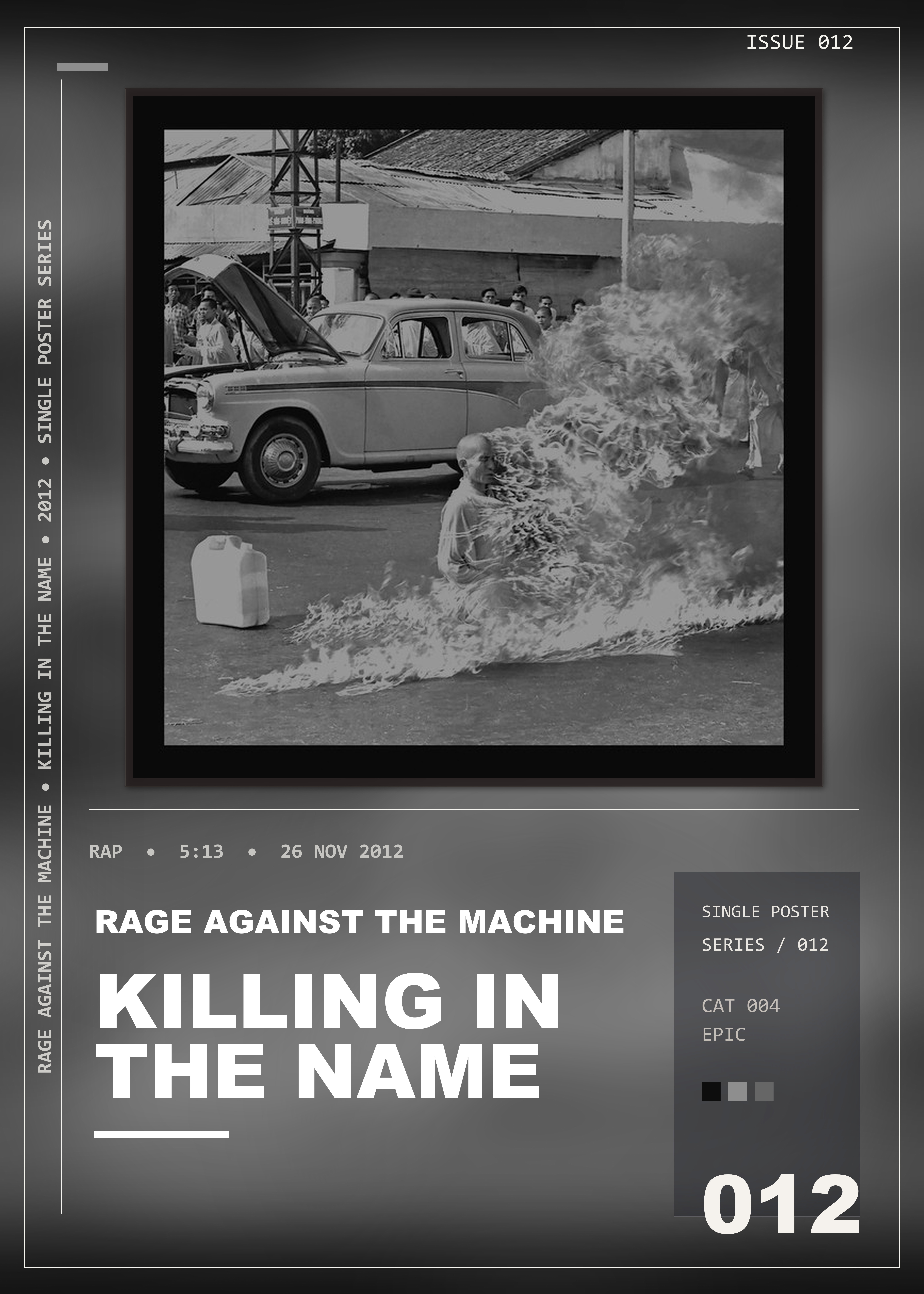 Music poster: Rage Against The Machine - Killing In The Name
