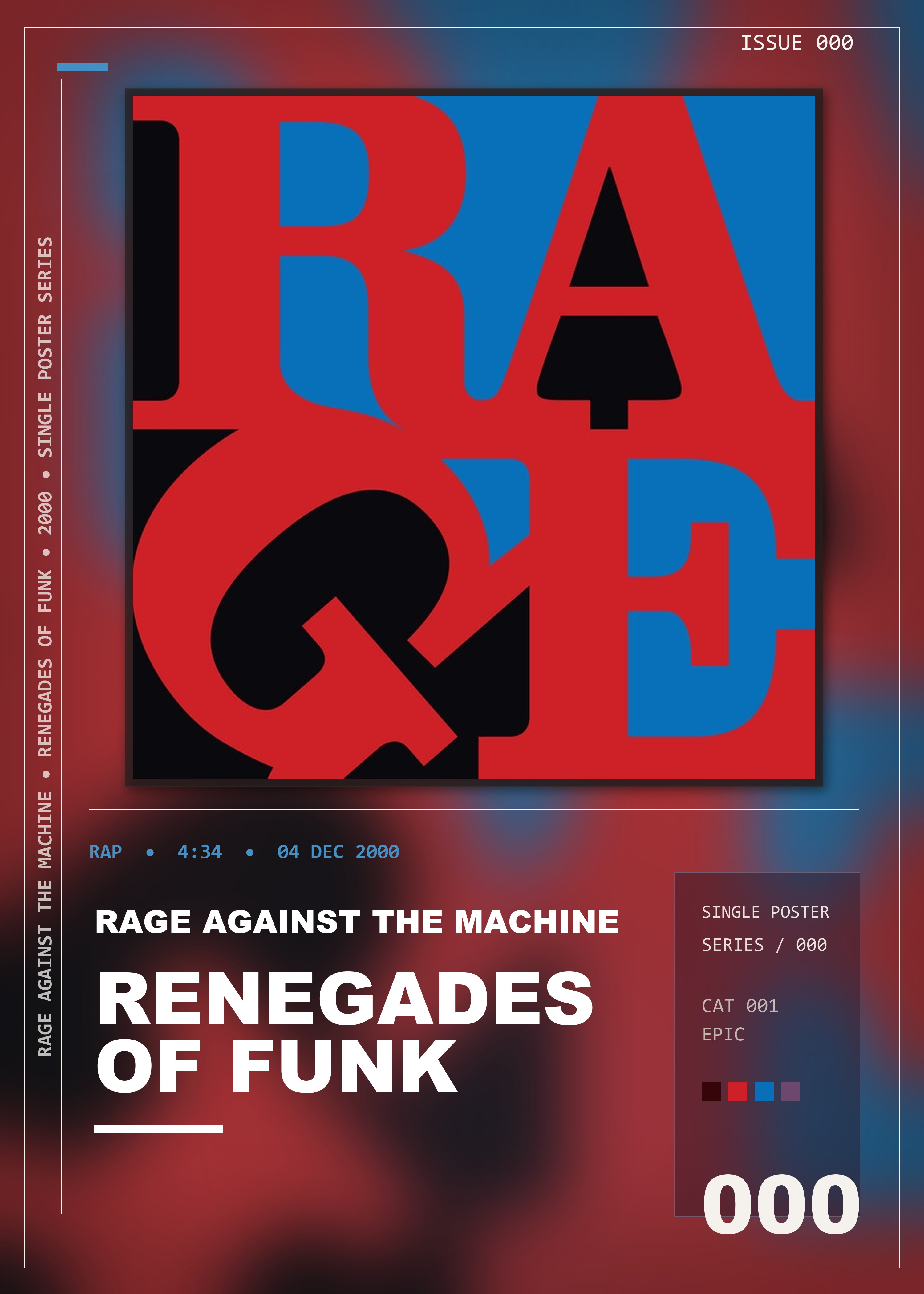 Music poster: Rage Against The Machine - Renegades Of Funk