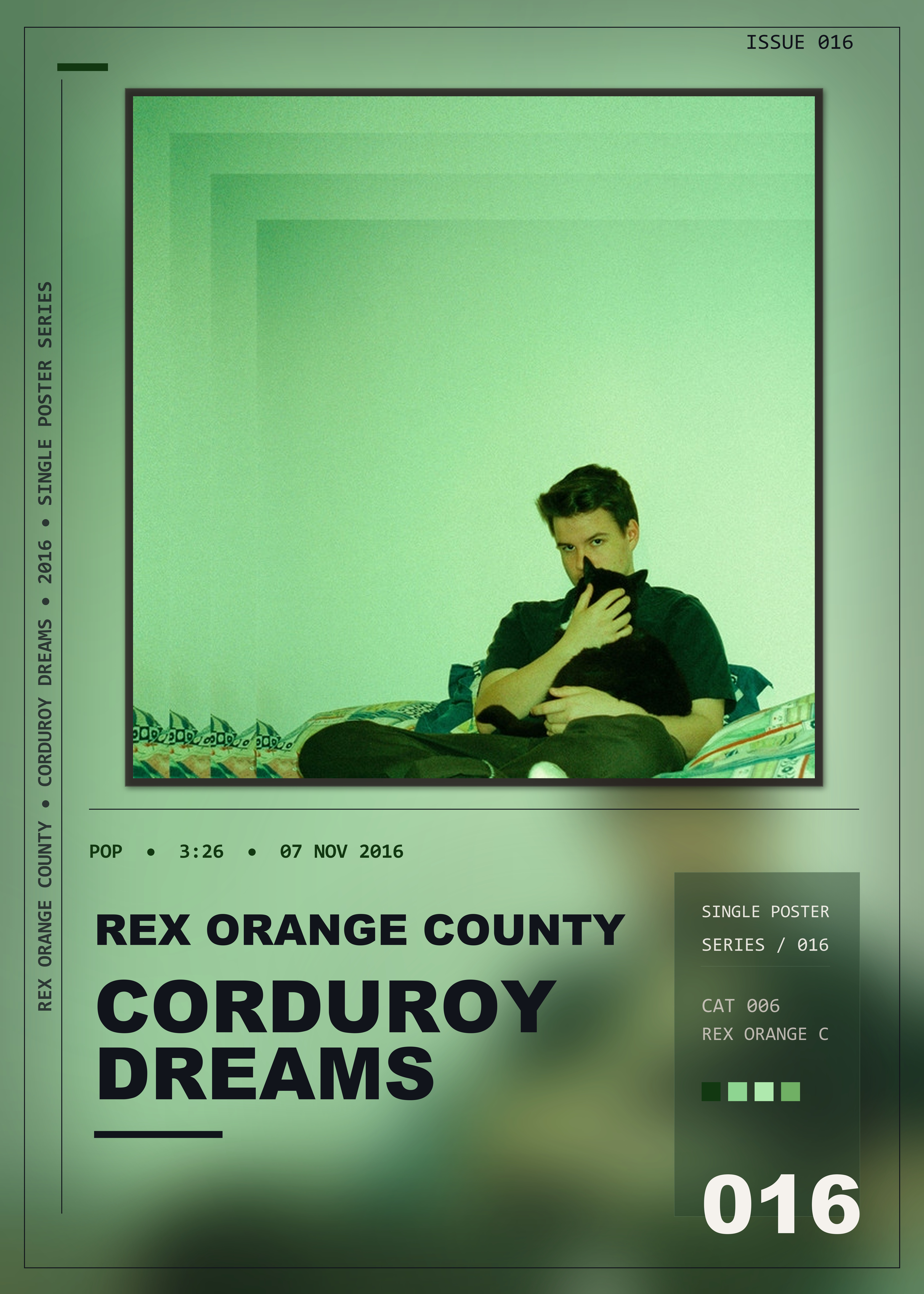 Music poster: Rex Orange County - Corduroy Dreams
