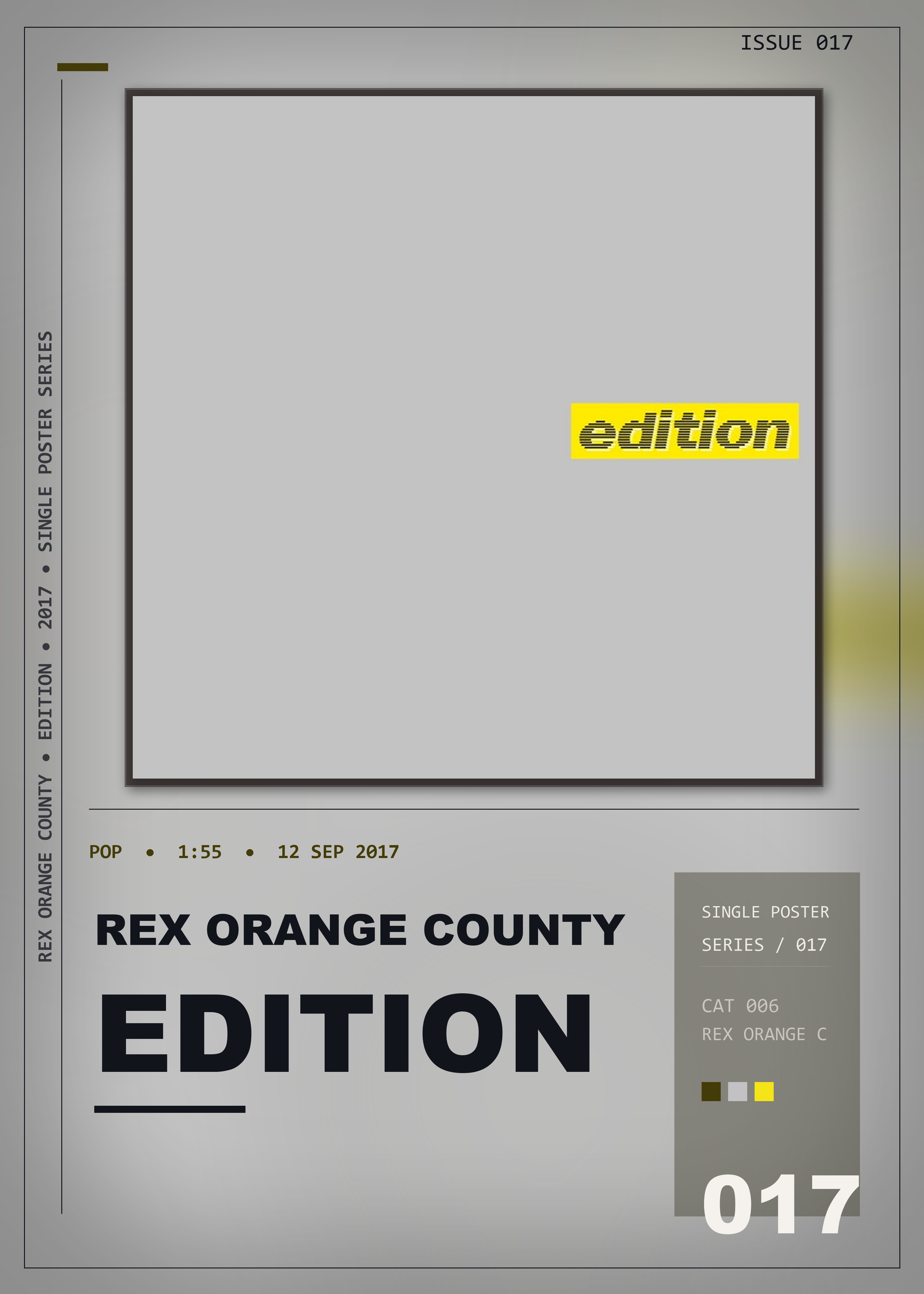Music poster: Rex Orange County - Edition