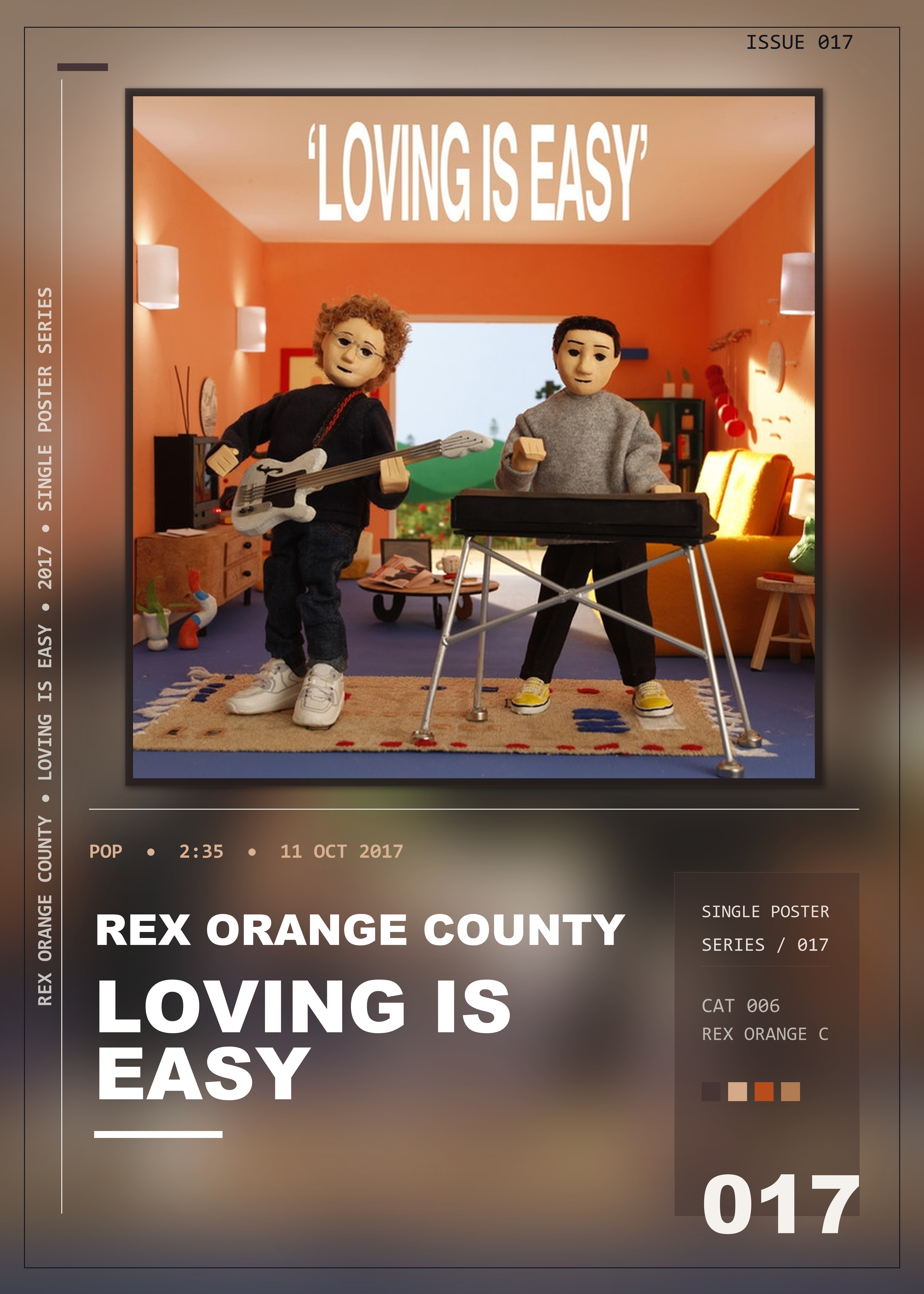 Music poster: Rex Orange County - Loving Is Easy