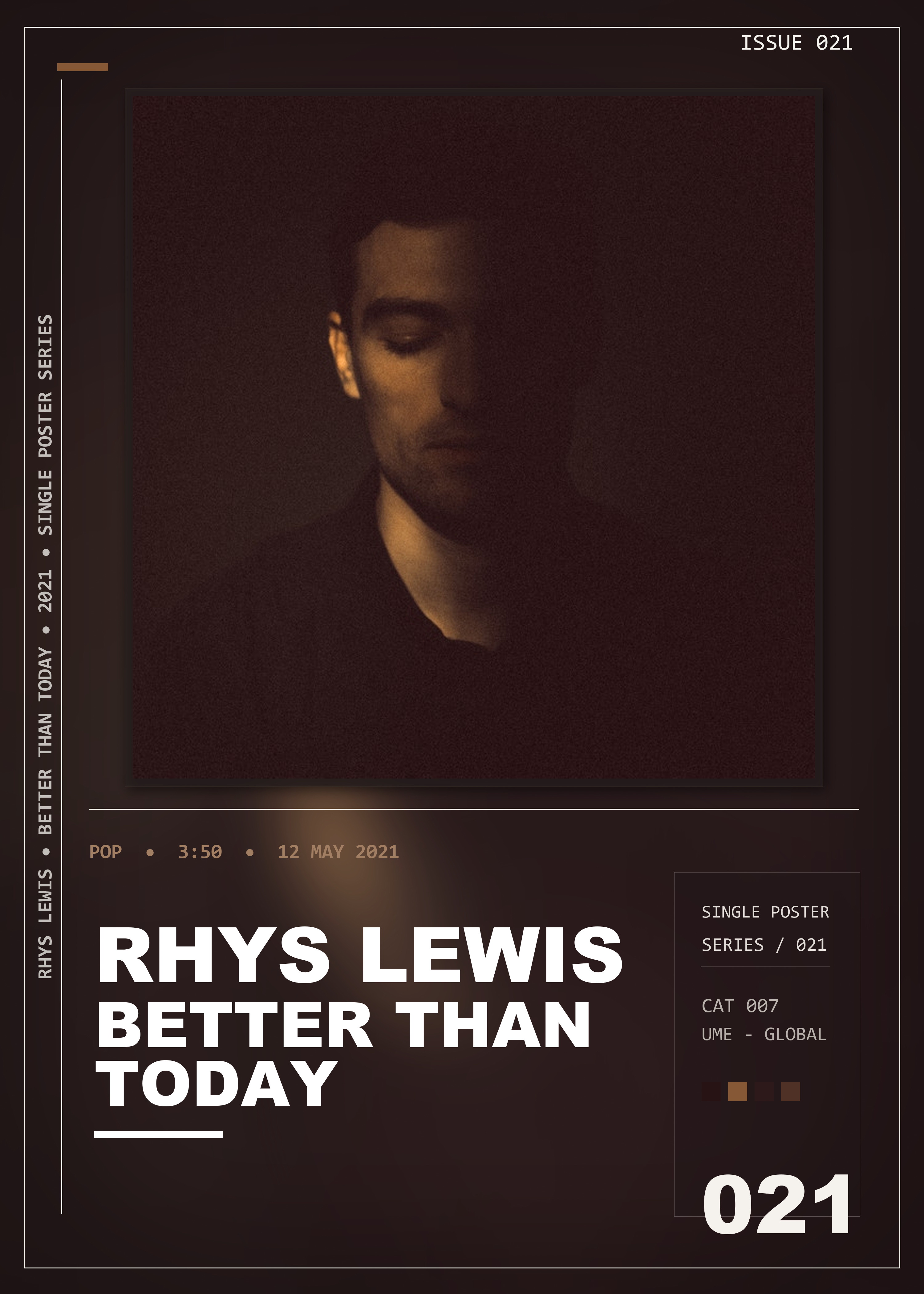 Music poster: Rhys Lewis - Better Than Today