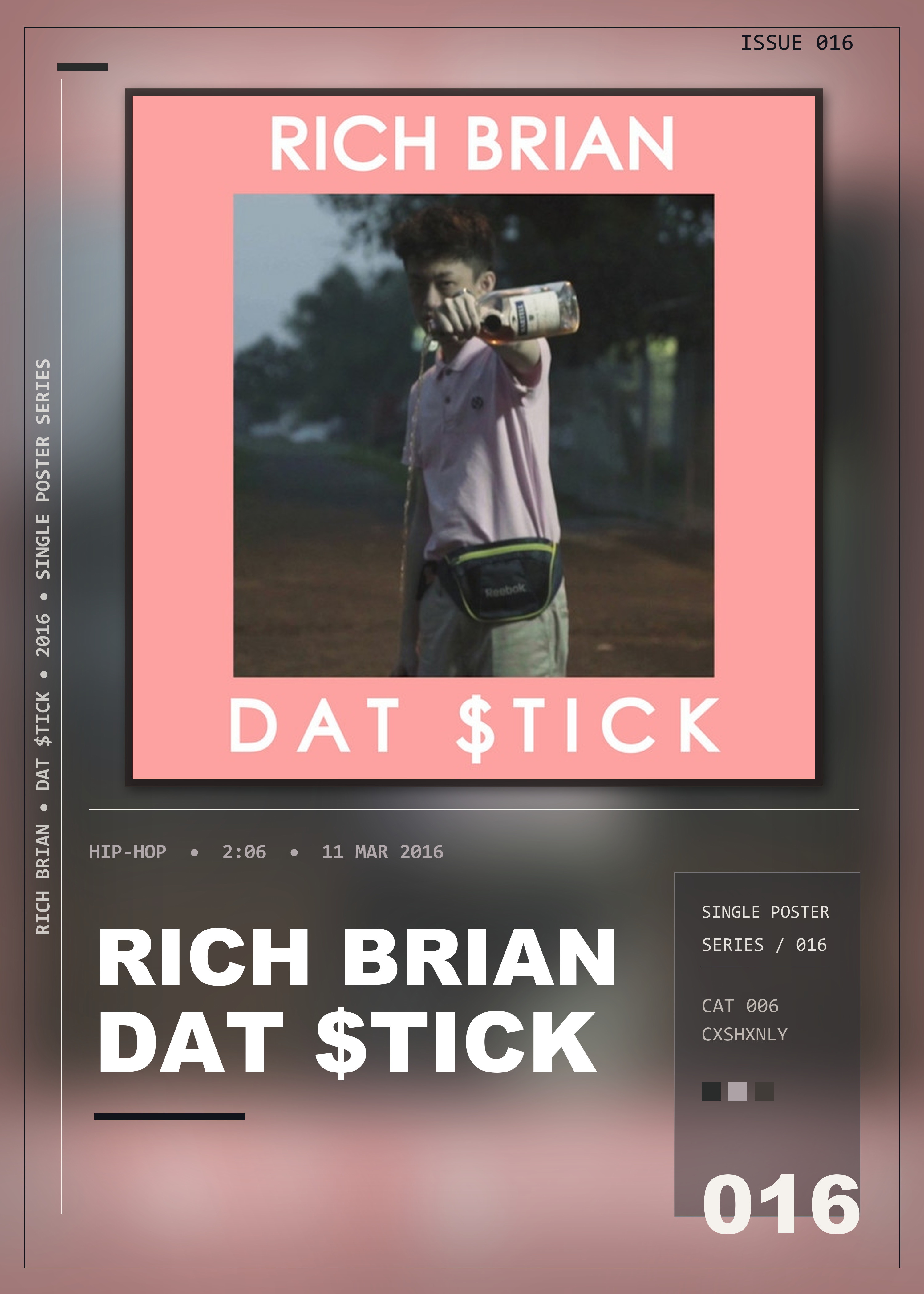 Music poster: Rich Brian - Dat tick