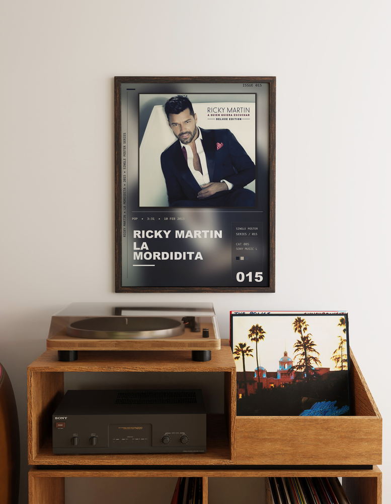 Music poster: Ricky Martin - La Mordidita