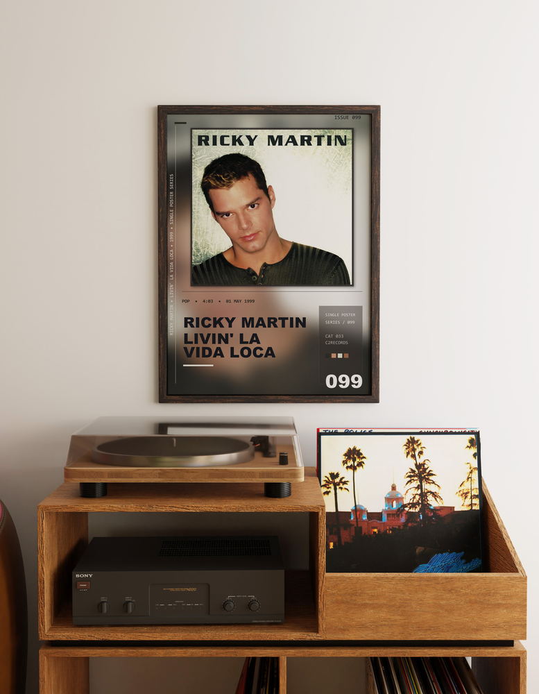 Music poster: Ricky Martin - Livin la Vida Loca