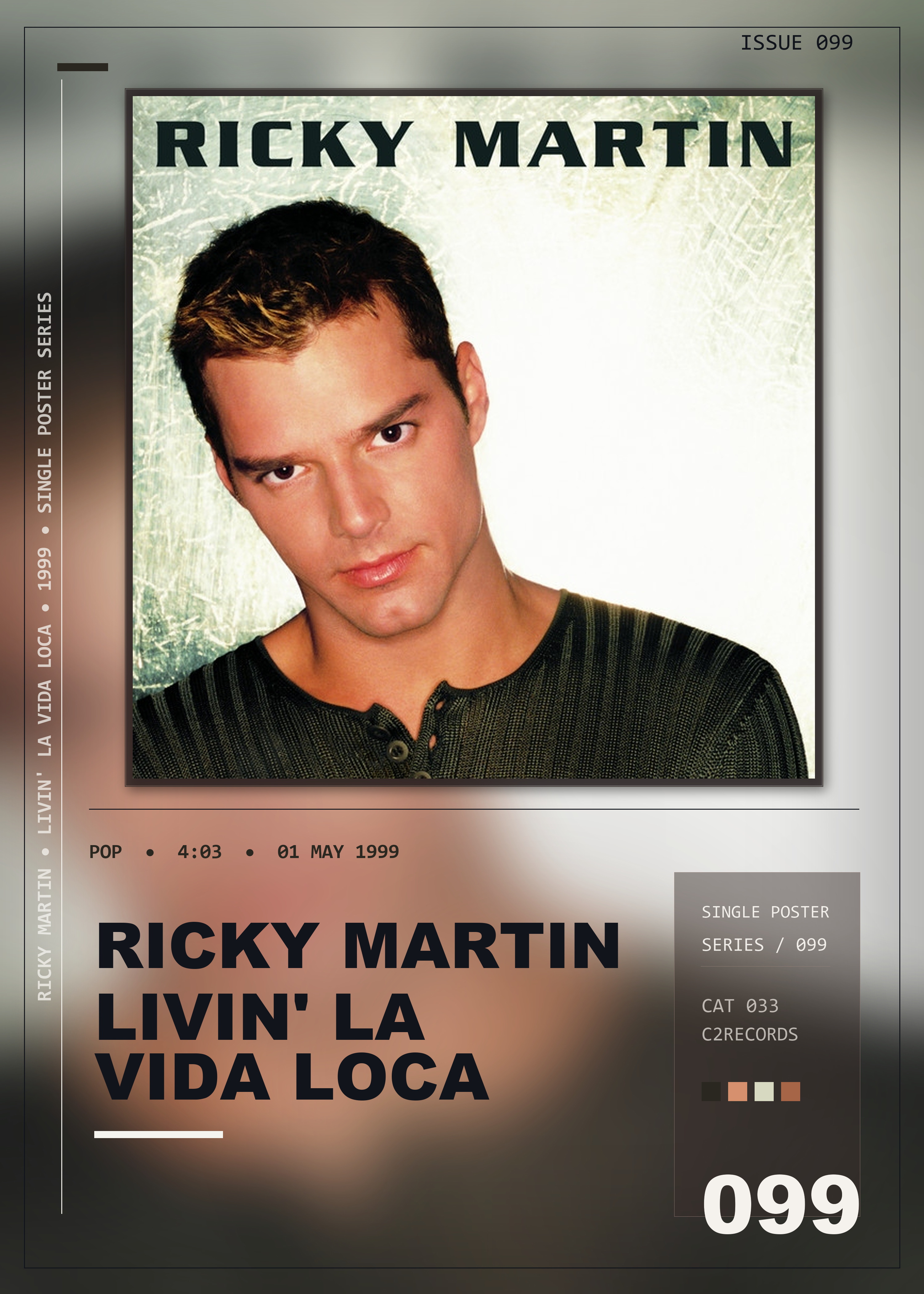 Music poster: Ricky Martin - Livin la Vida Loca