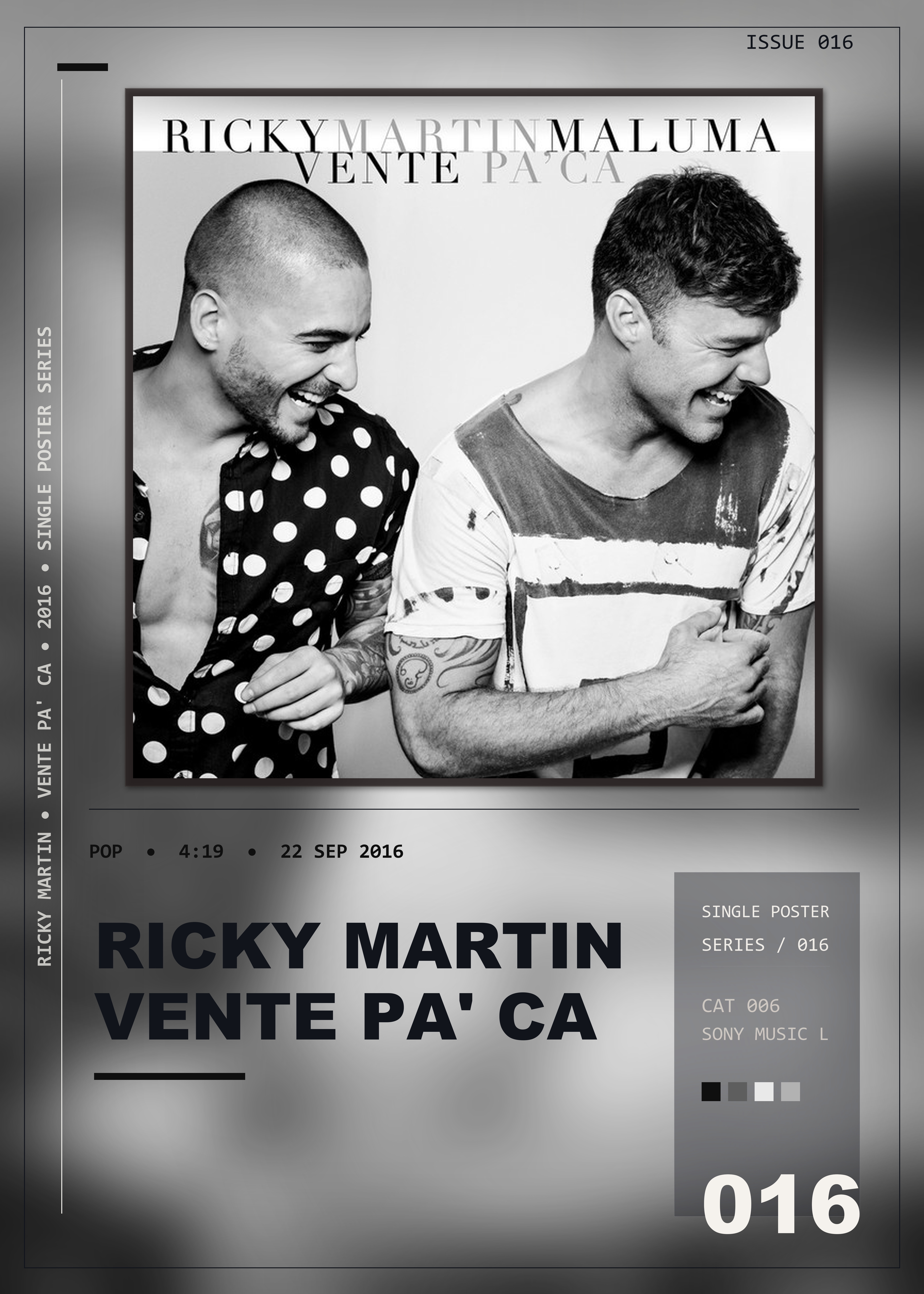 Music poster: Ricky Martin - Vente Pa Ca
