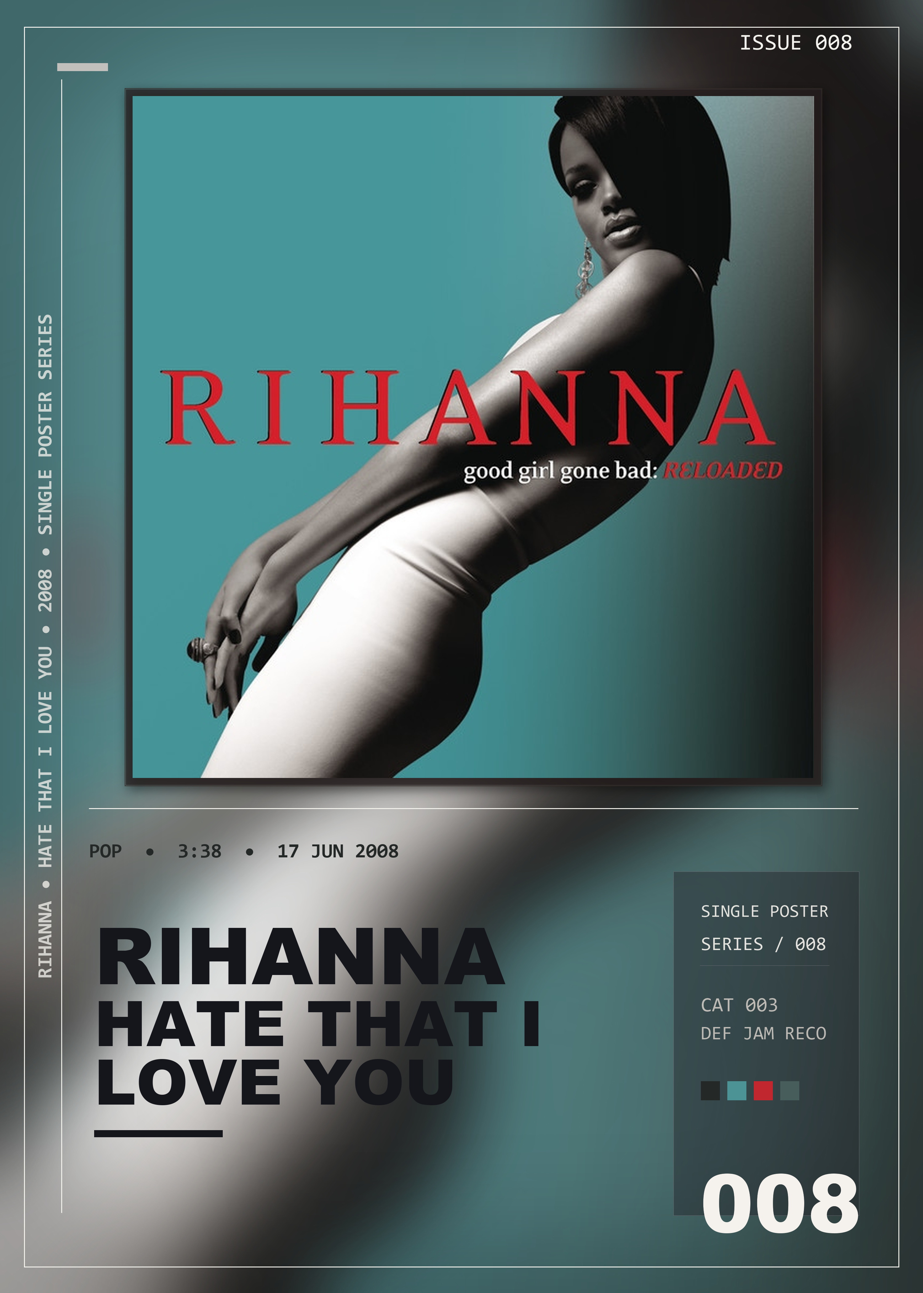Music poster: Rihanna - Hate That I Love You