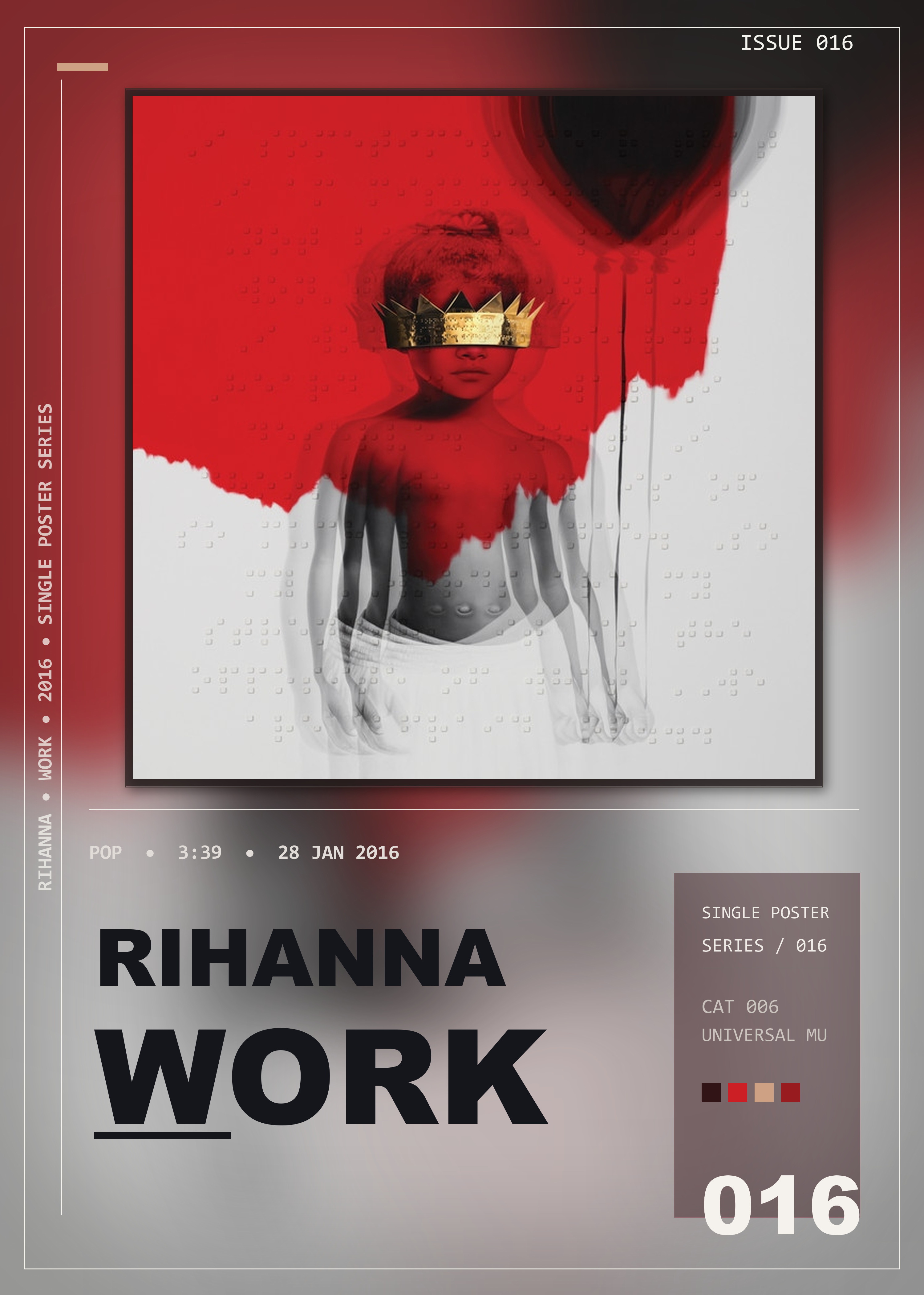 Music poster: Rihanna - Work