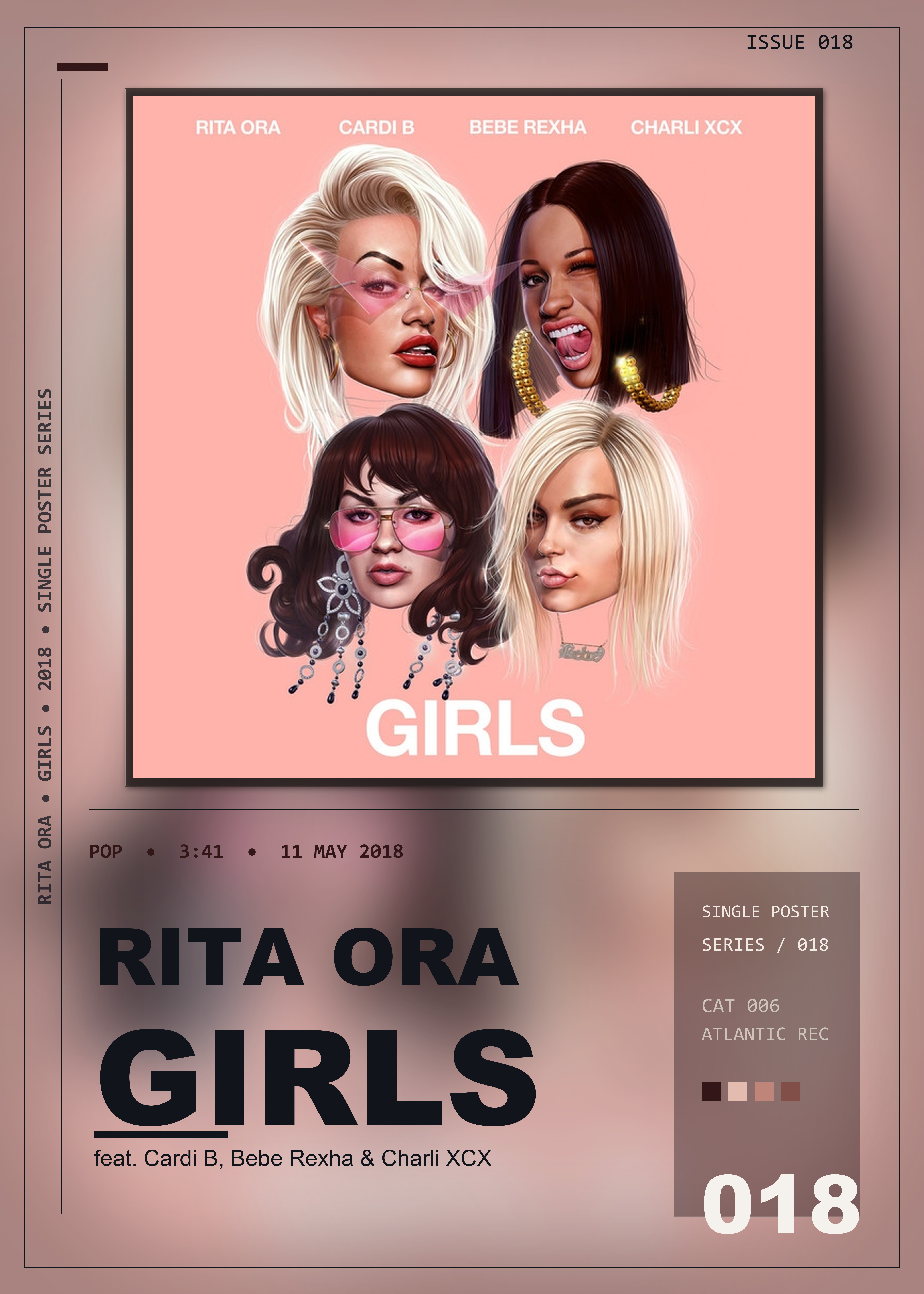 Music poster: Rita Ora - Girls feat Cardi B Bebe Rexha Charli XCX