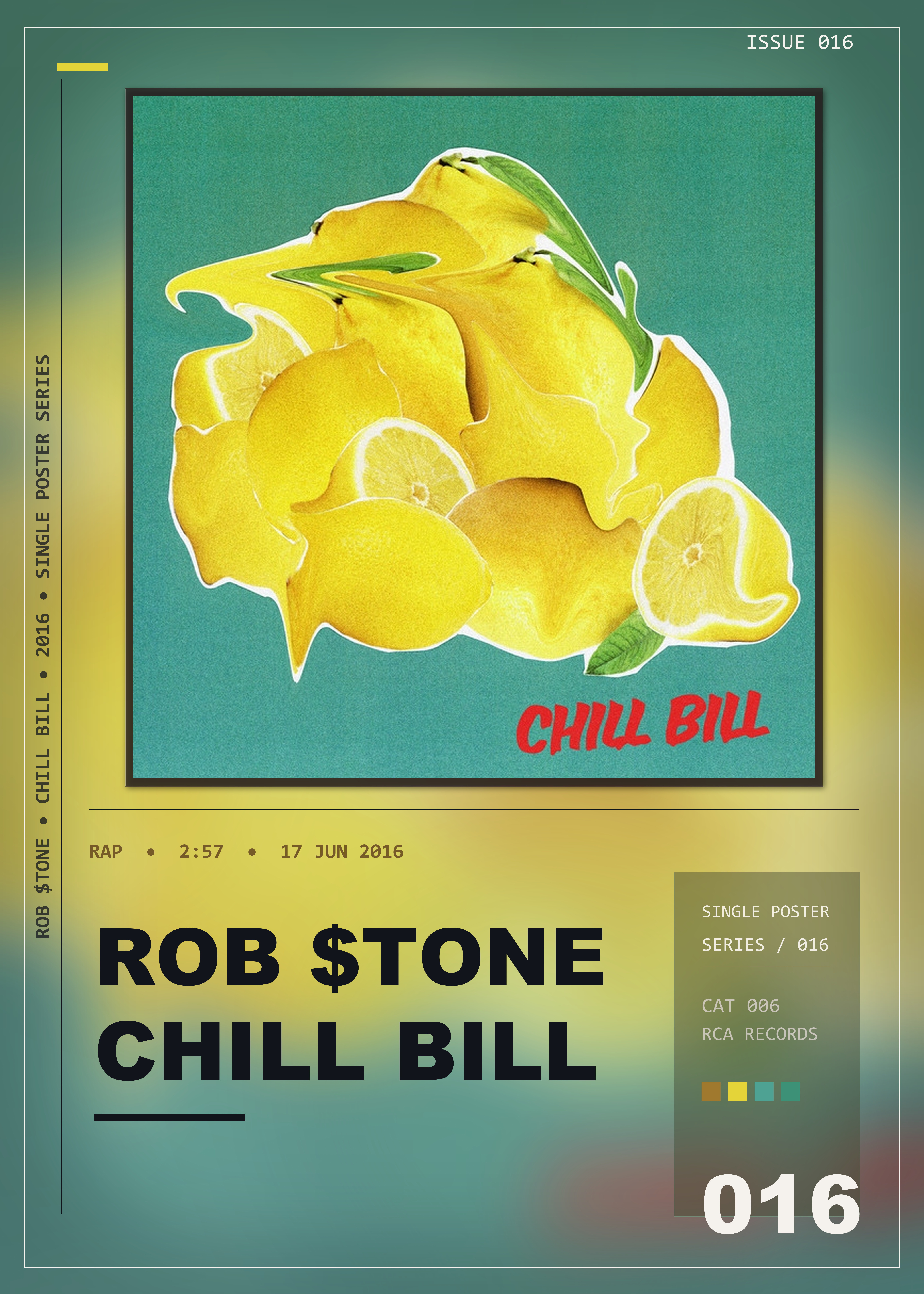 Music poster: Rob tone - Chill Bill