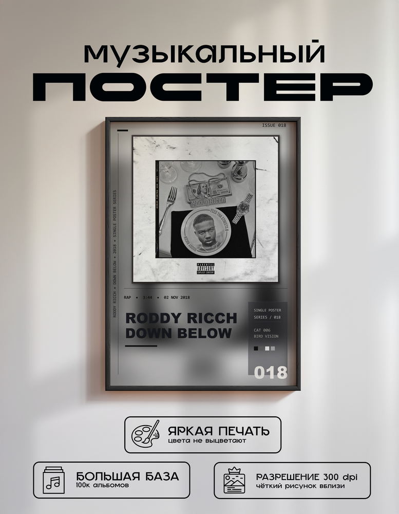 Music poster: Roddy Ricch - Down Below