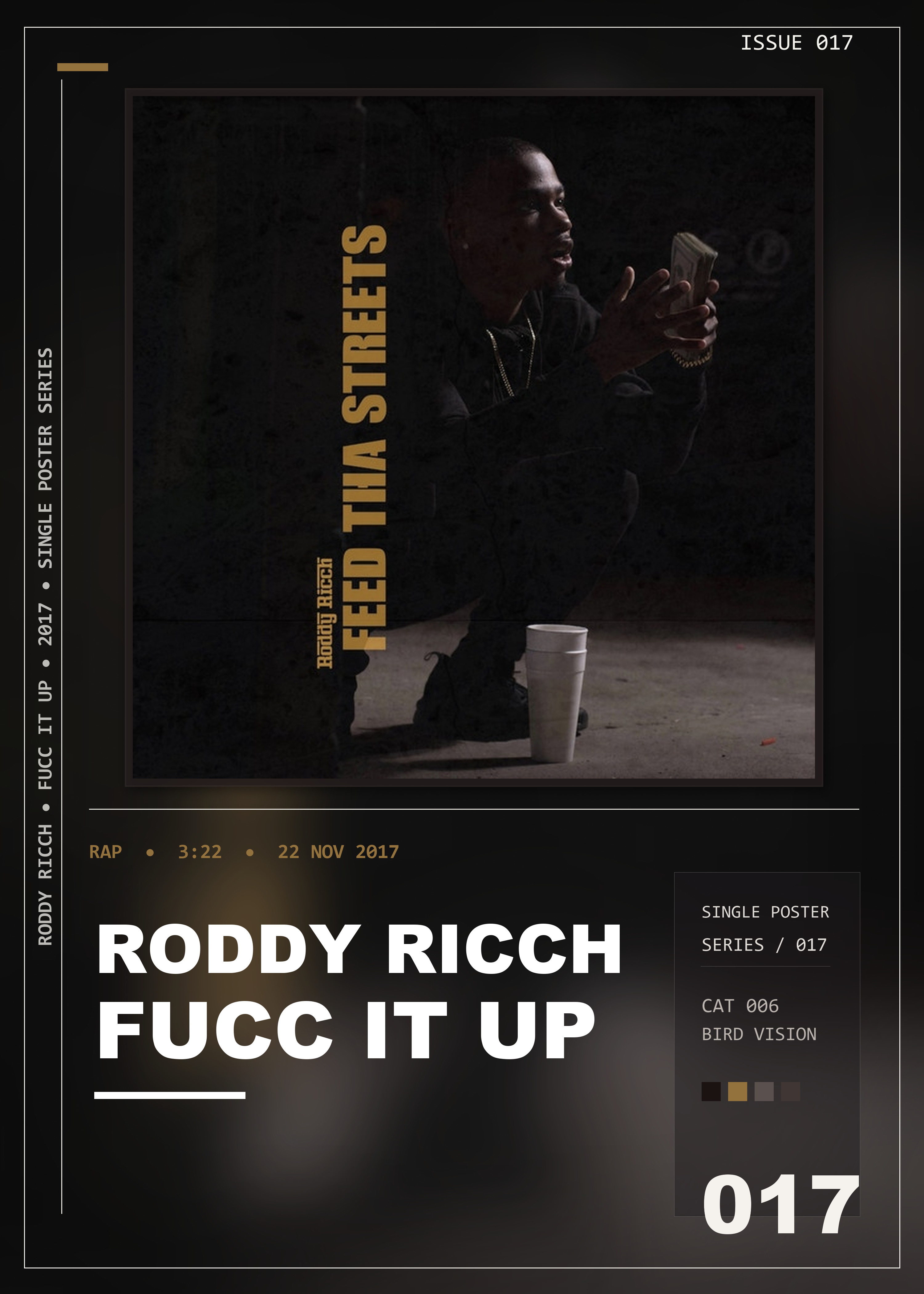 Music poster: Roddy Ricch - Fucc It Up