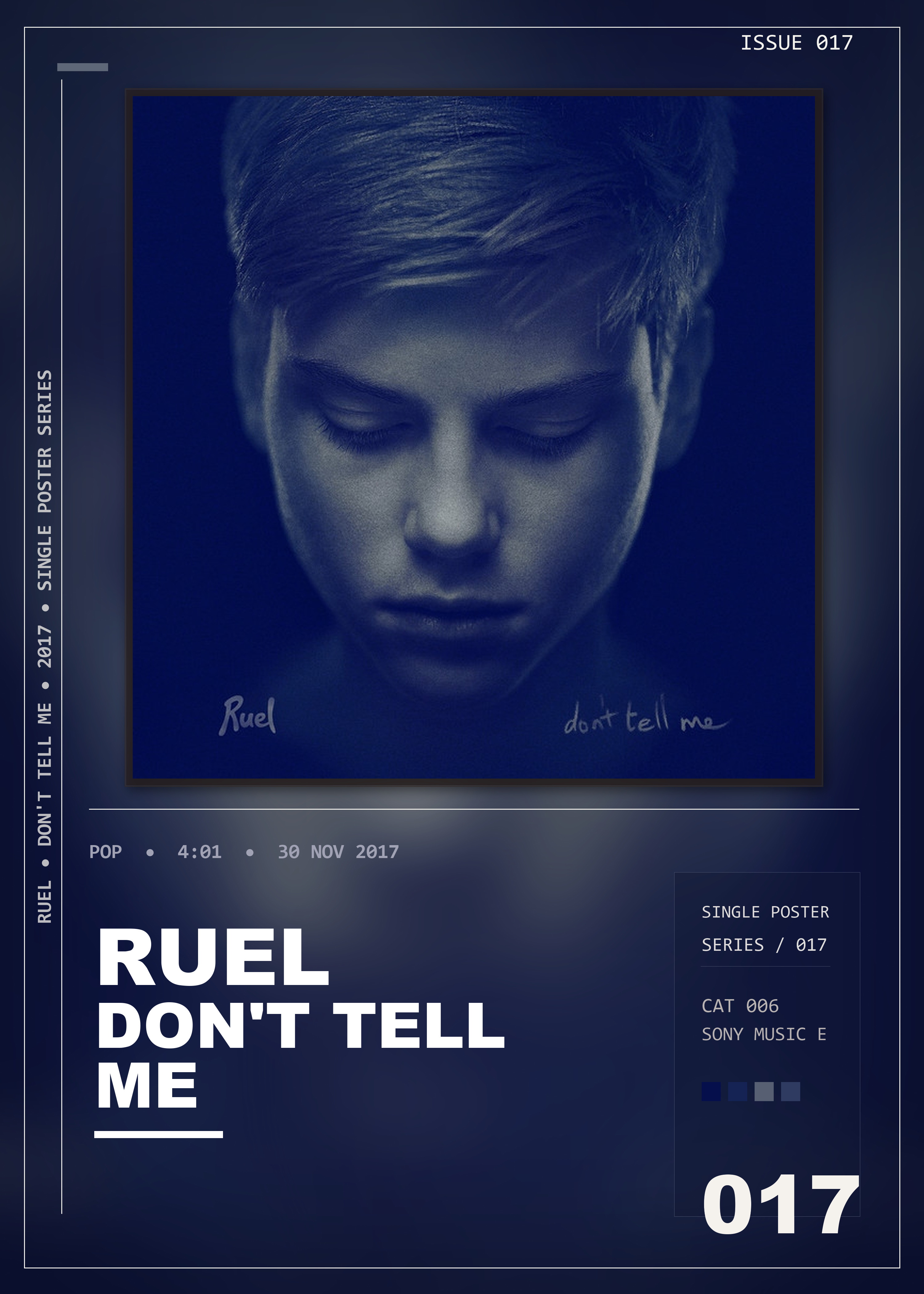 Music poster: Ruel - Dont Tell Me