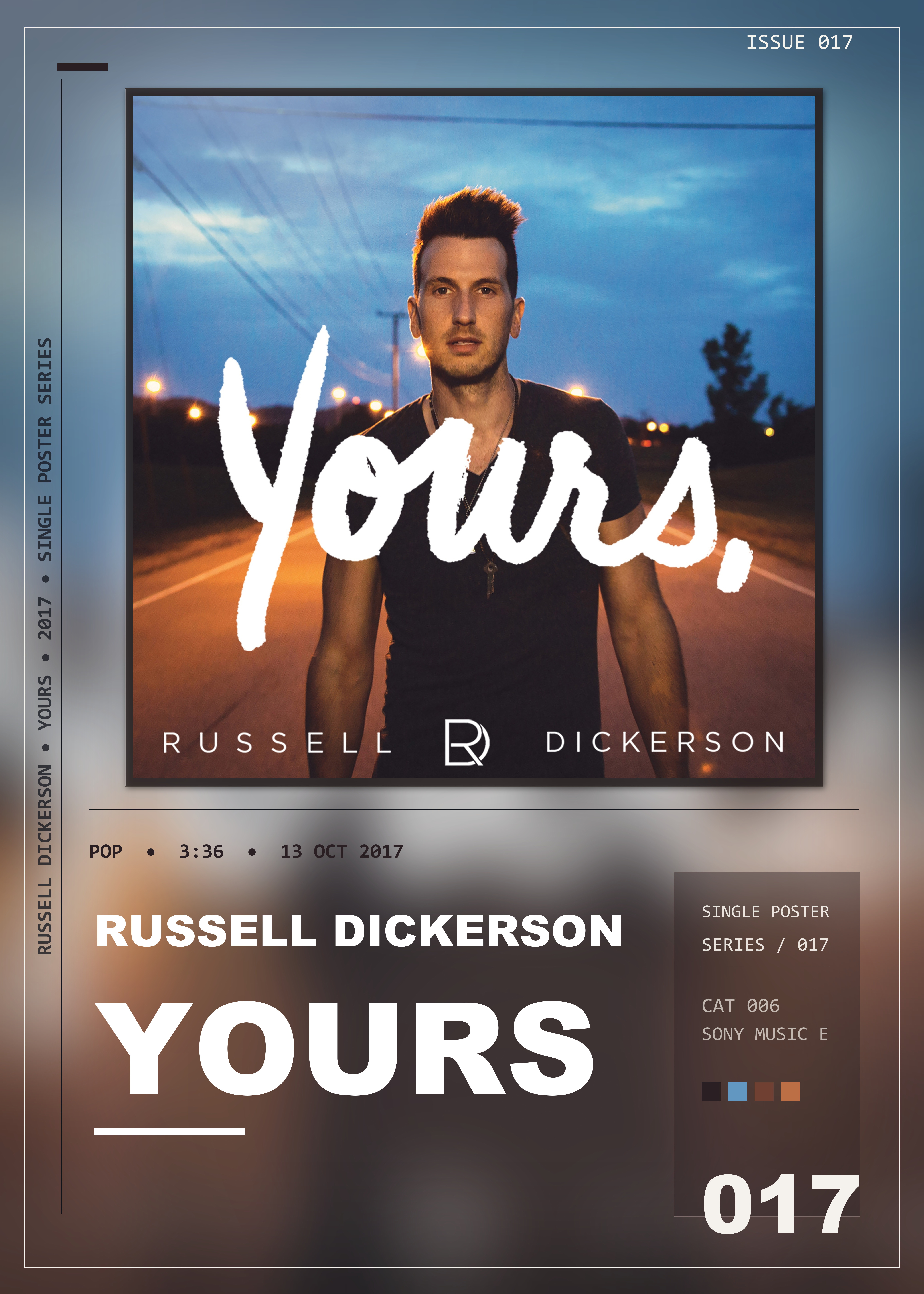 Music poster: Russell Dickerson - Yours