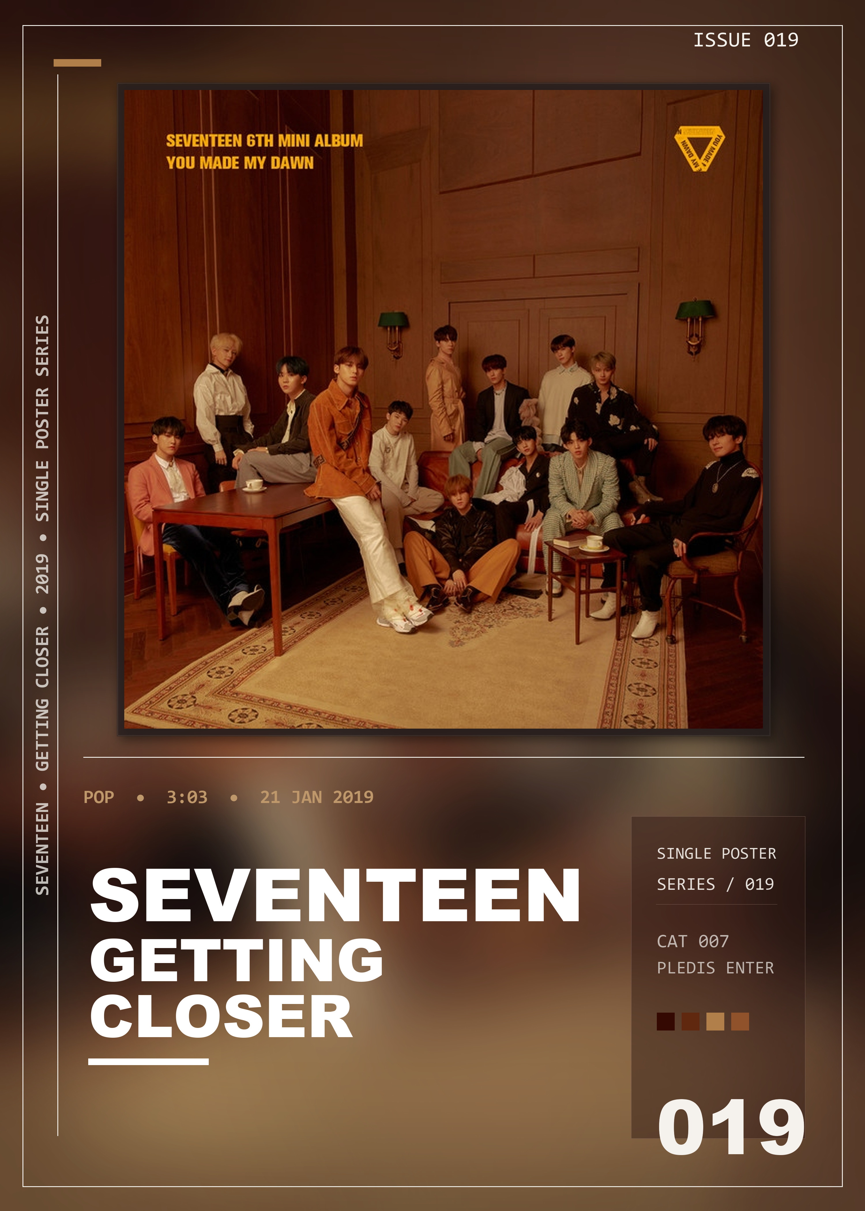 Music poster: SEVENTEEN - Getting Closer
