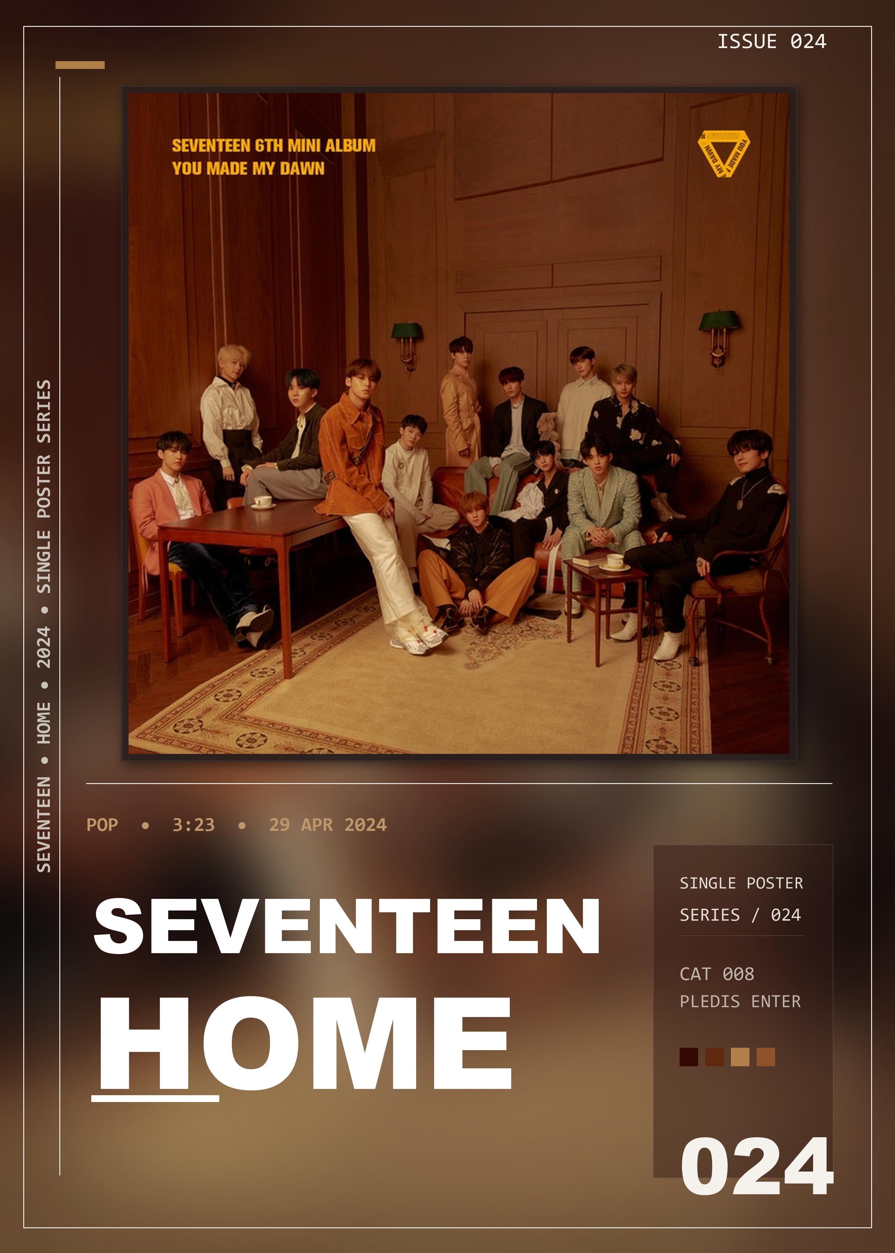 Music poster: SEVENTEEN - Home