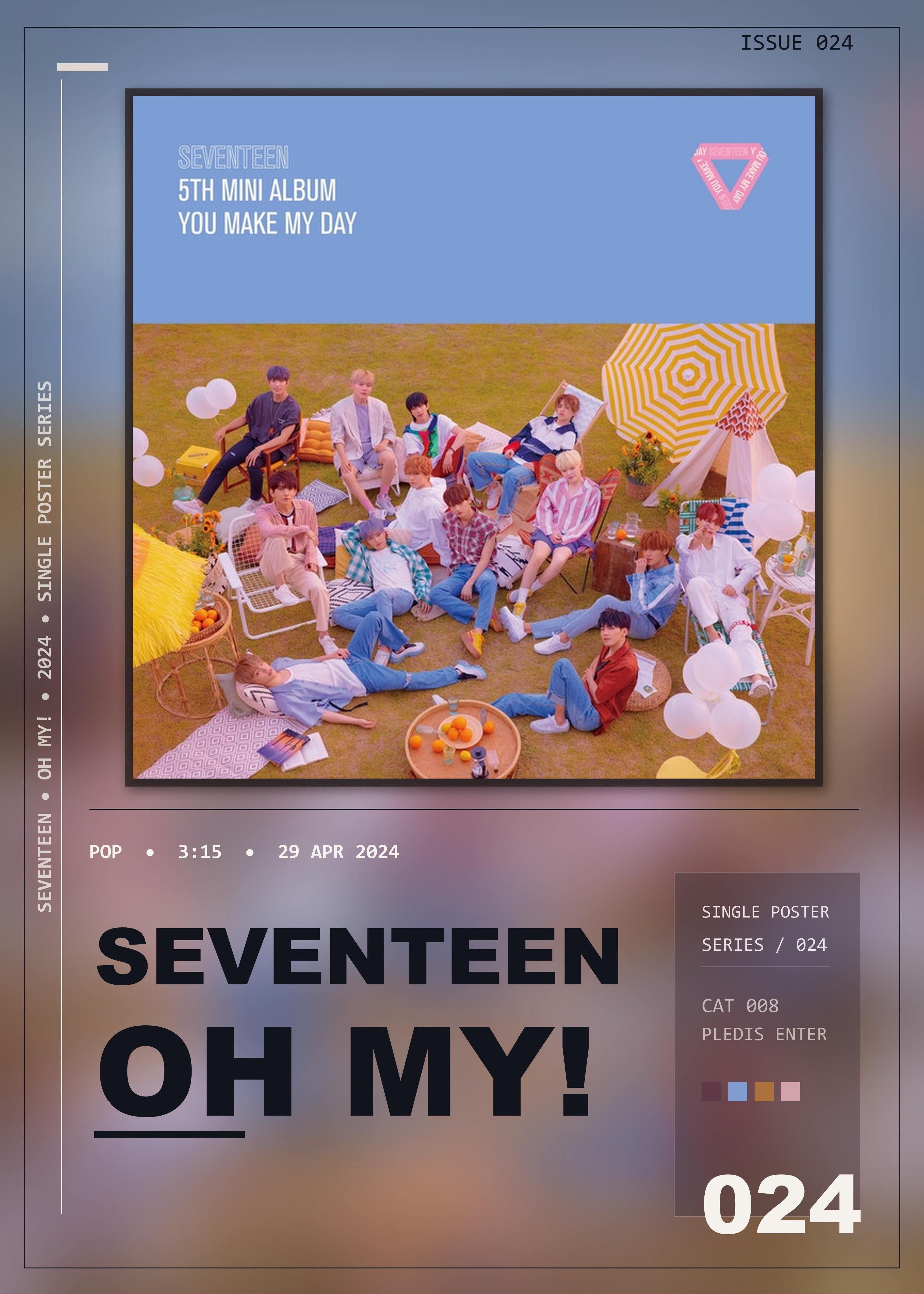 Music poster: SEVENTEEN - Oh My