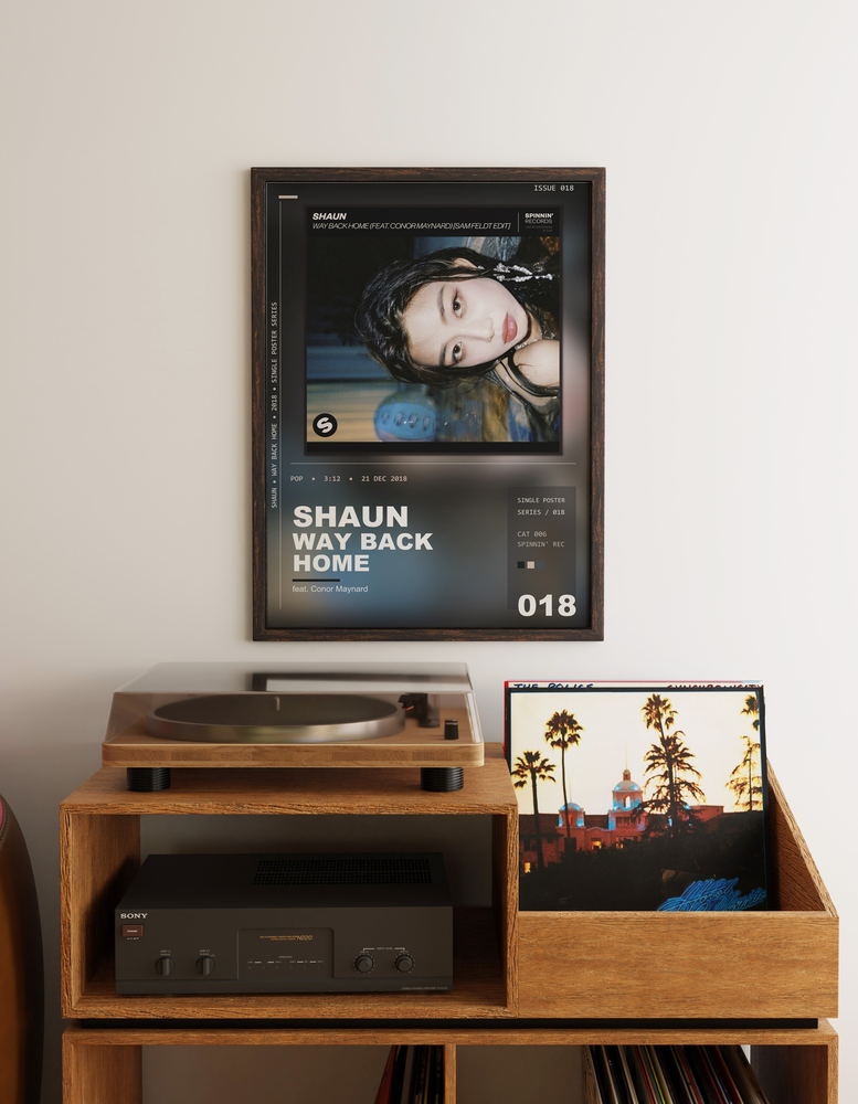 Music poster: SHAUN - Way Back Home feat Conor Maynard - Sam Feldt Edit